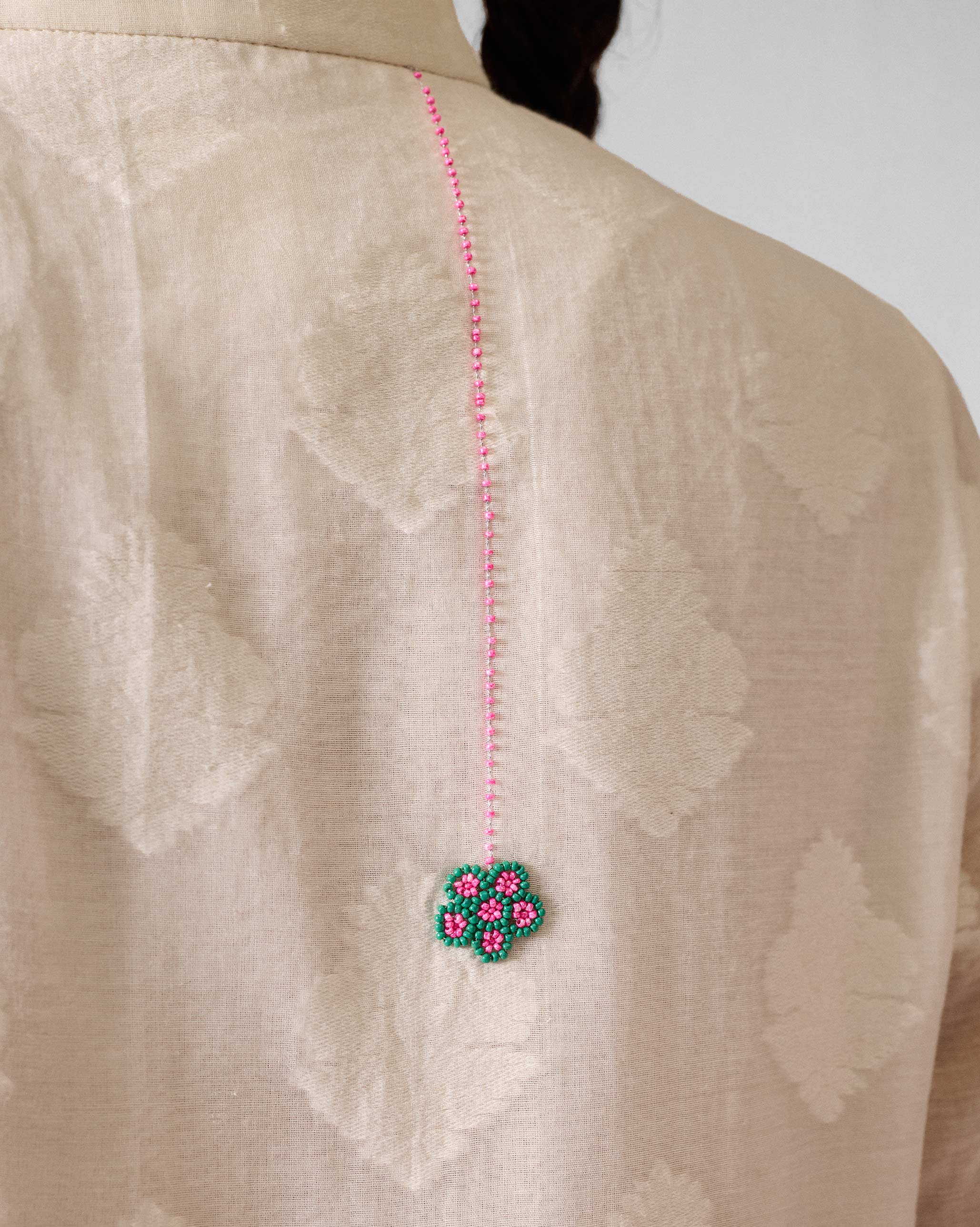Basic Long Length Kurta - Ivory - Image 5