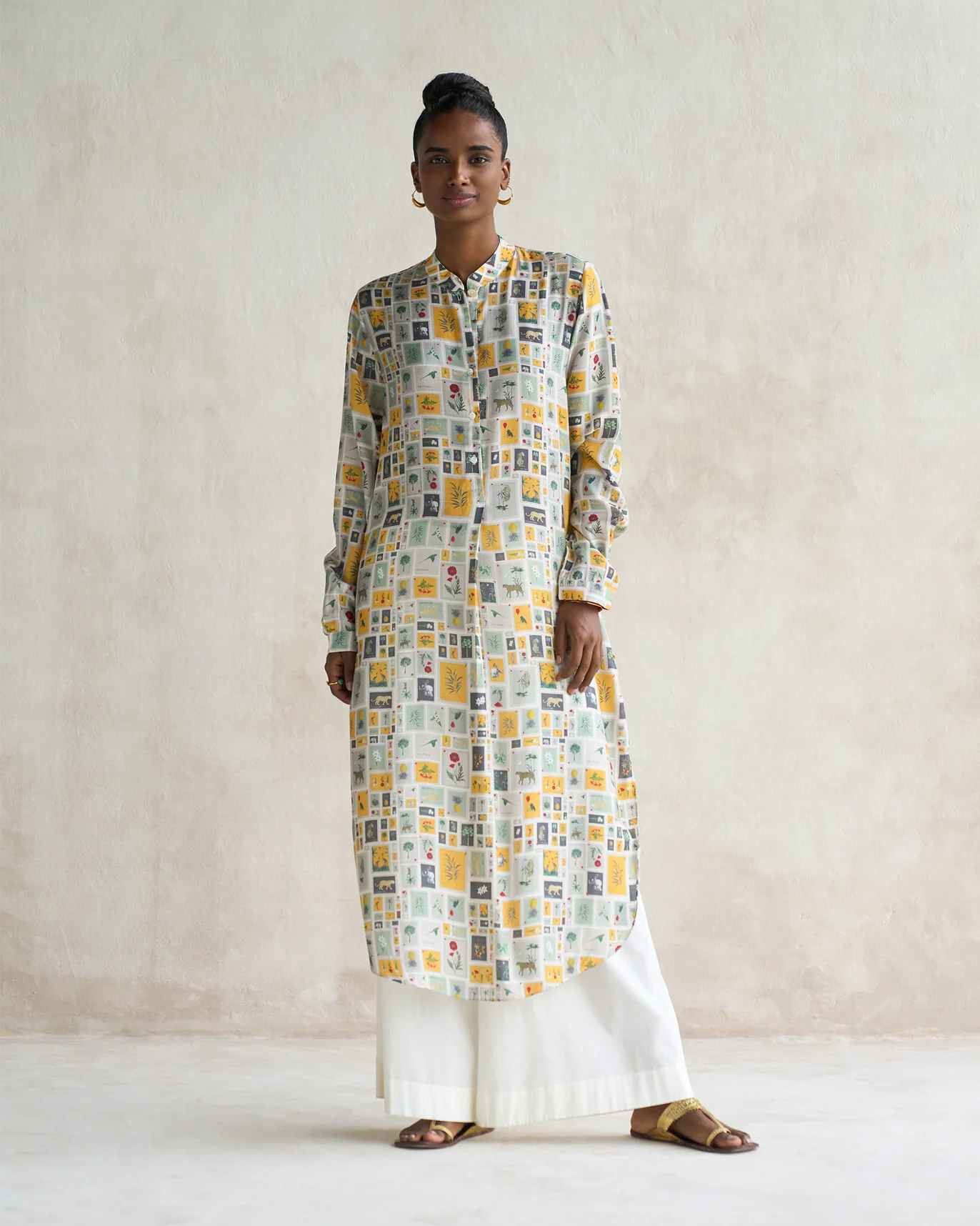 Basic Long Length Kurta - Multi - Image 5