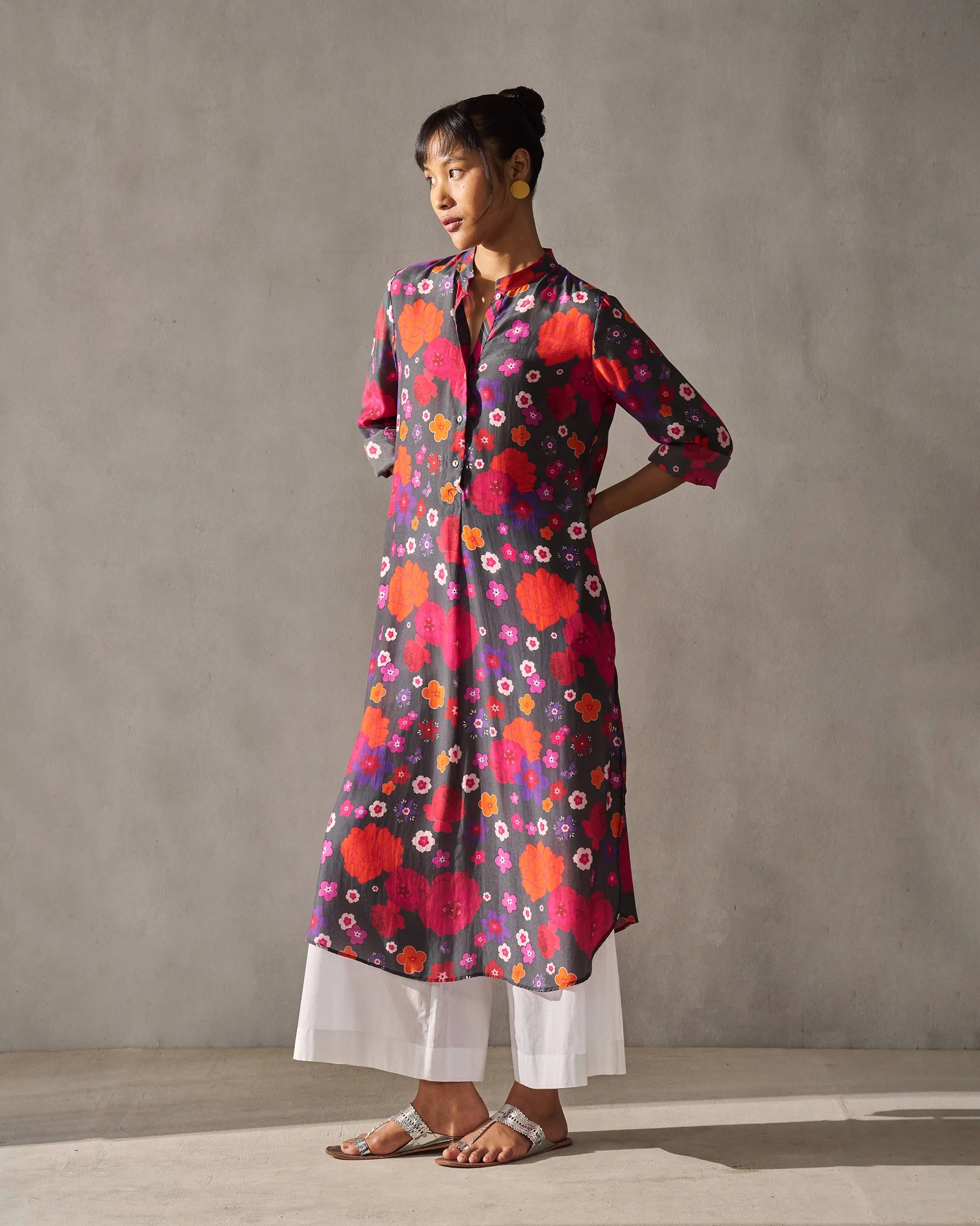 Basic Long Length Kurta - Multi Color - Image 3
