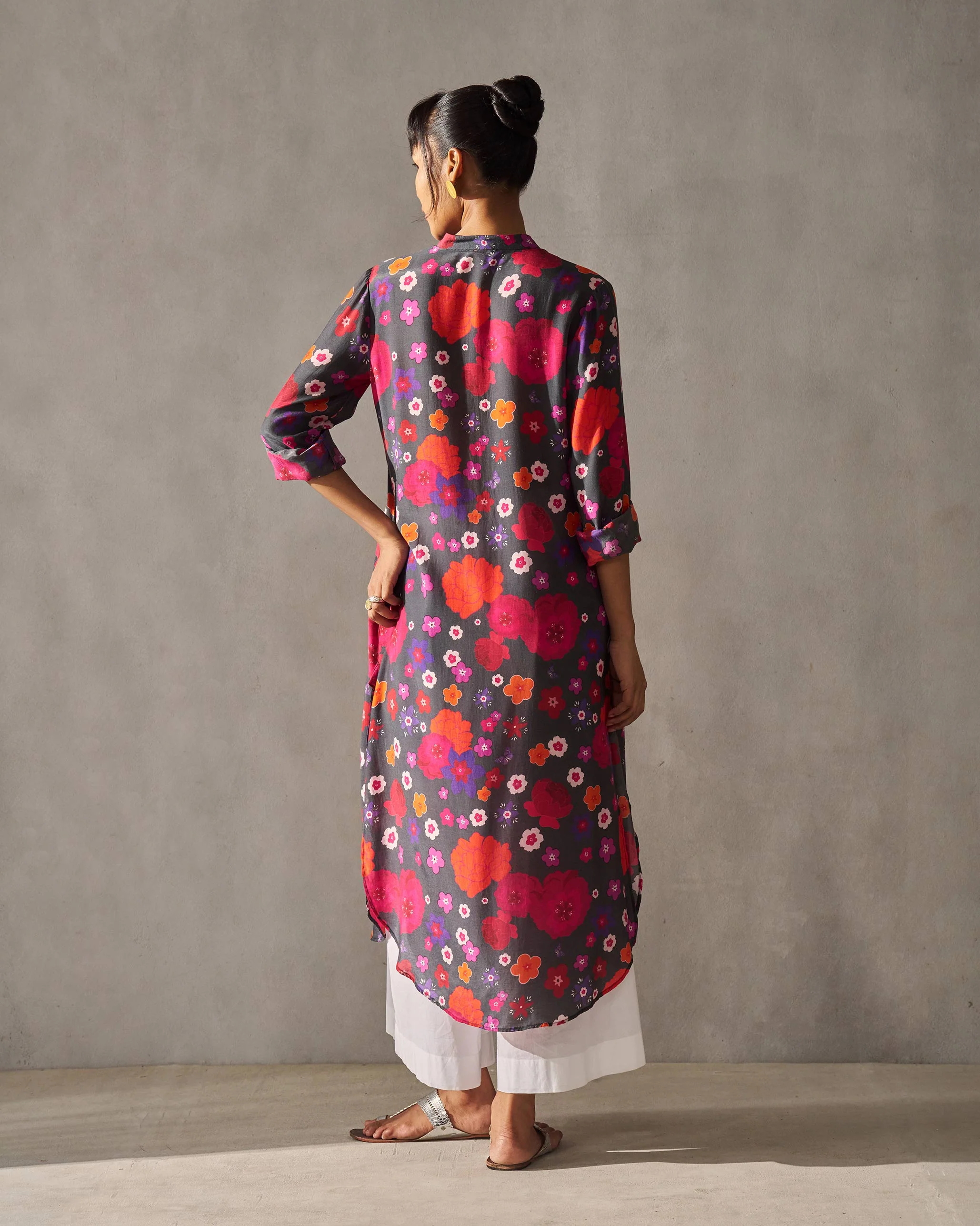 Basic Long Length Kurta - Multi Color - Image 4