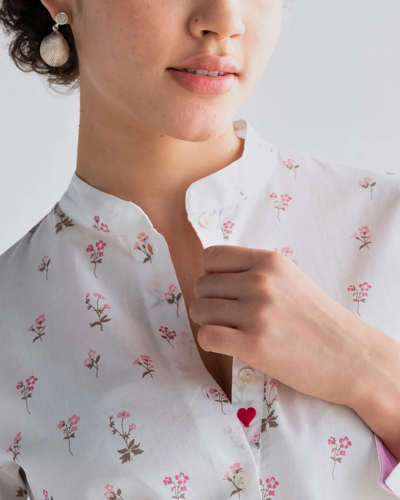 Basic Long Length Kurta - Ivory - Image 2