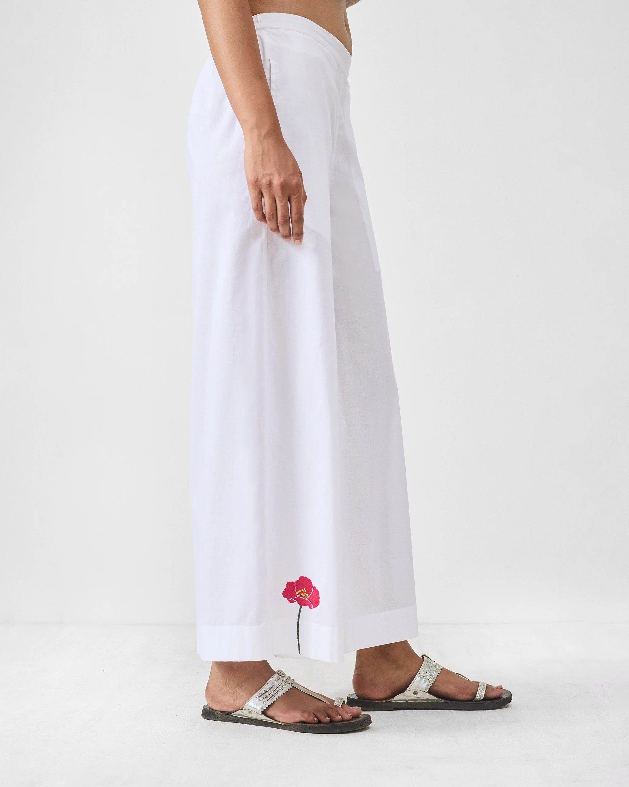Basic Pyjama - White & Fuchsia - Image 3