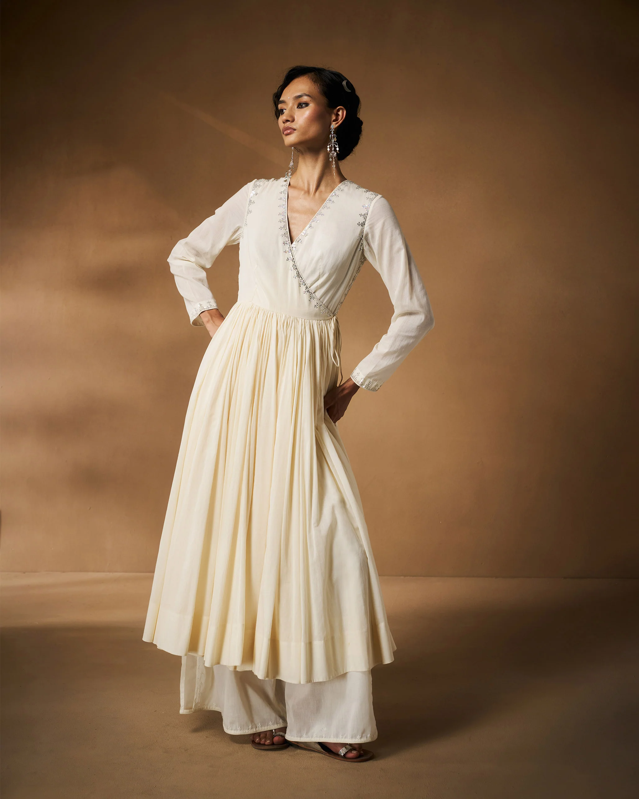 Basic Pyjamas - Ivory Chikankari - Image 10