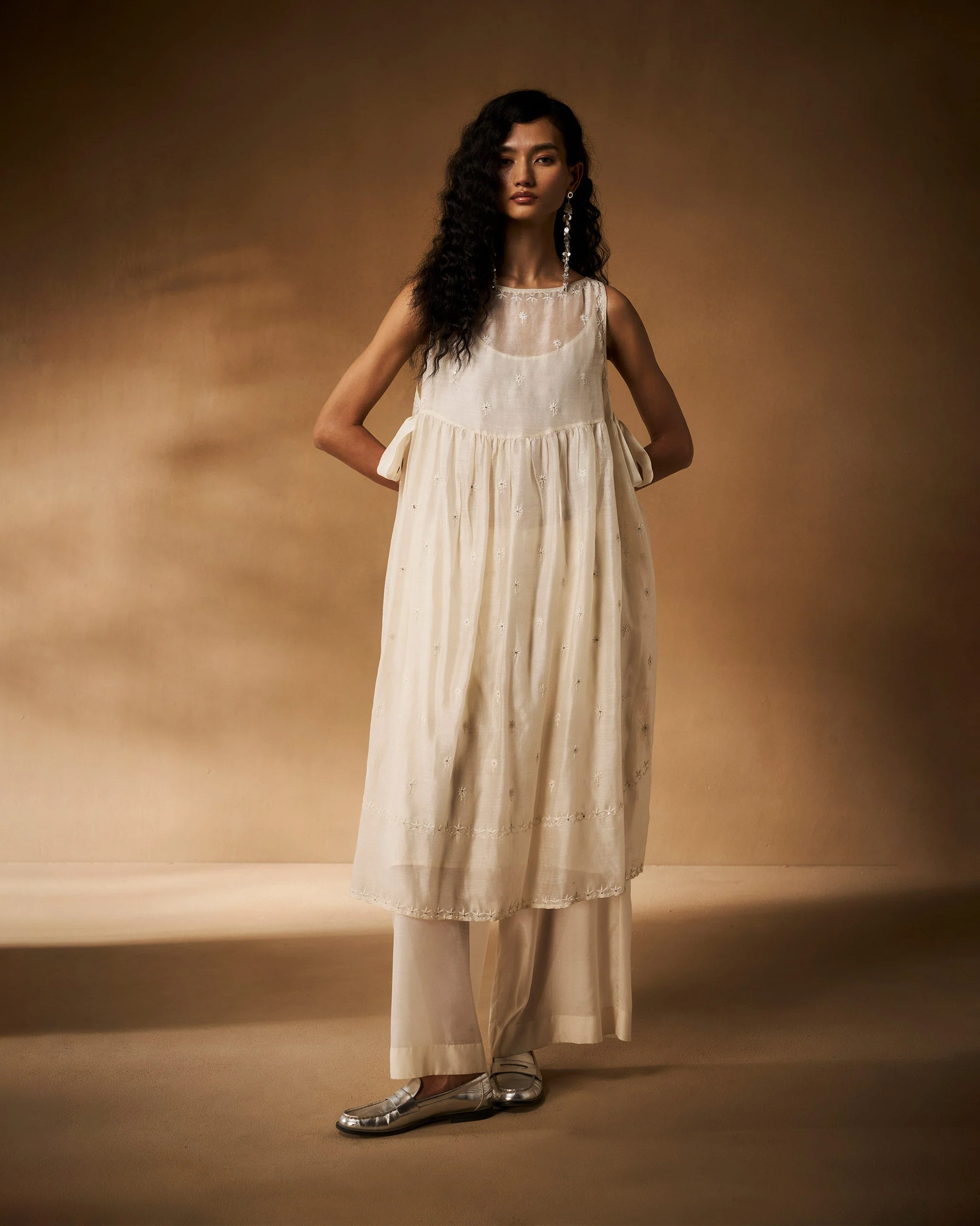 Basic Pyjamas - Ivory Chikankari - Image 11