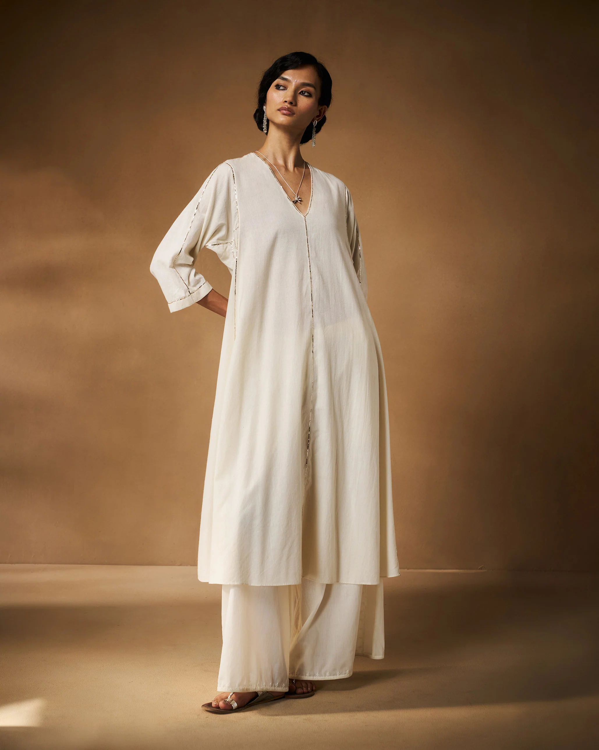 Basic Pyjamas - Ivory Chikankari - Image 6
