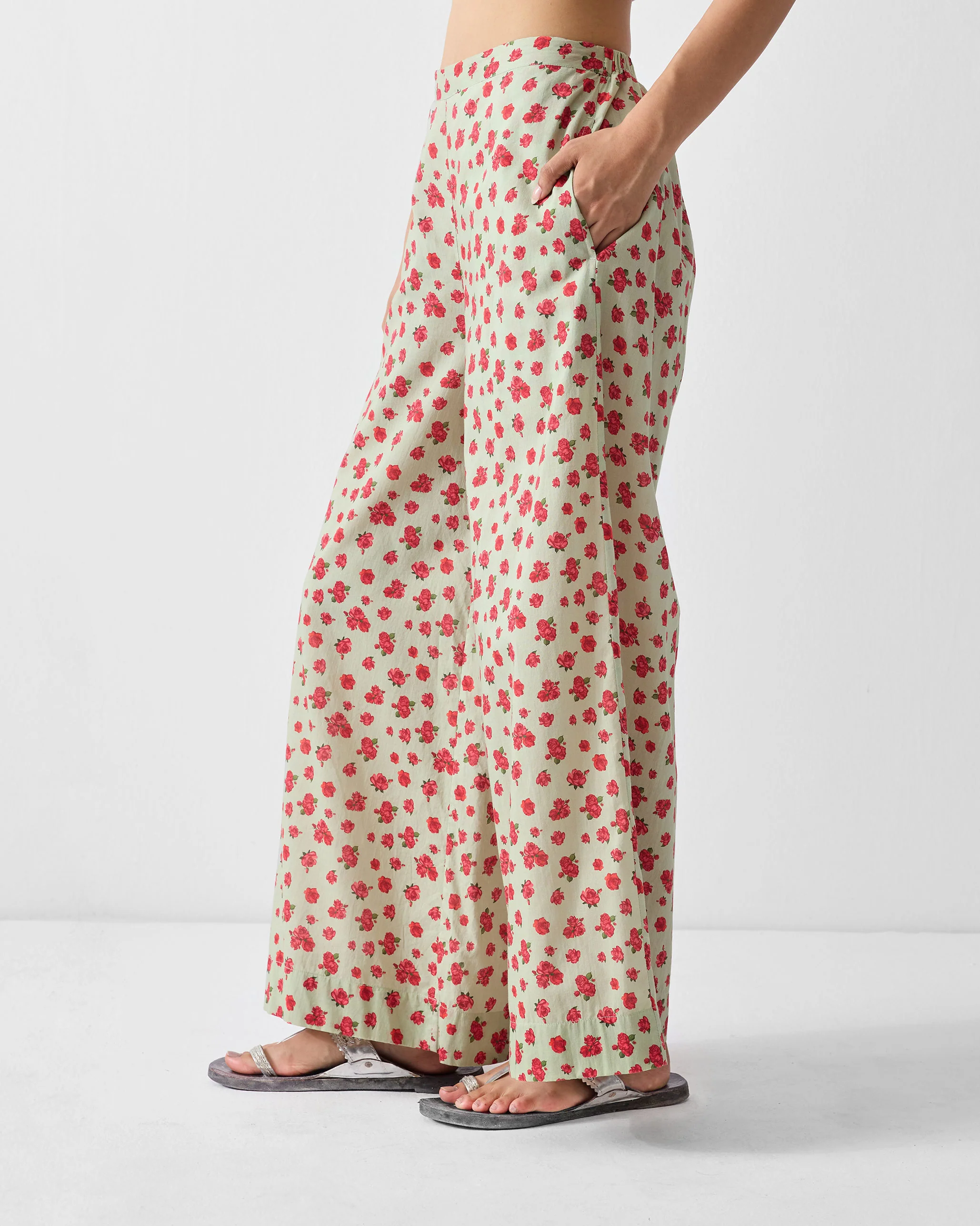 Basic Pyjamas - Mint & Watermelon Print - Image 3