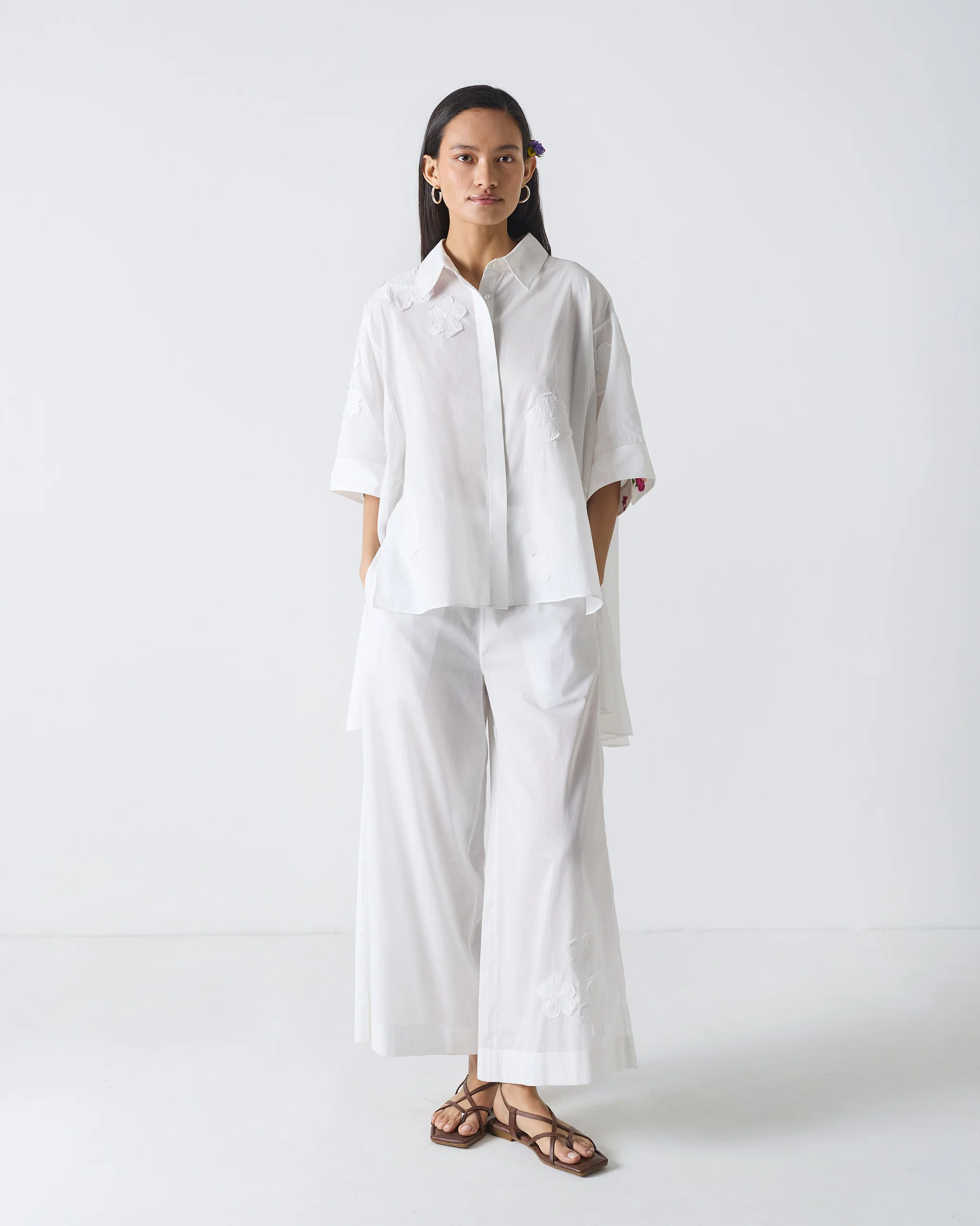 Basic Pyjamas - White Embroidery - Image 4