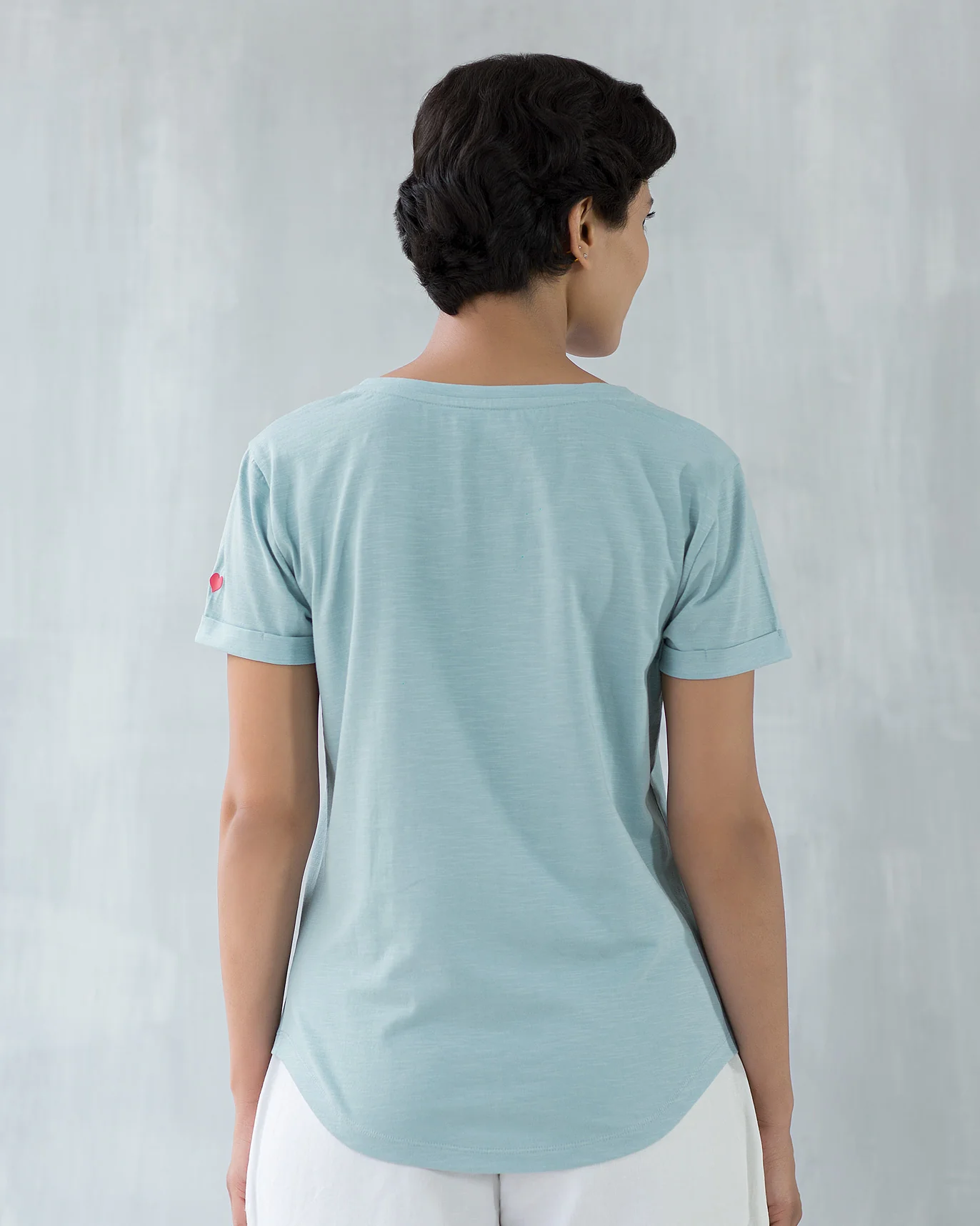 Basic T-shirt - Blue - Image 2