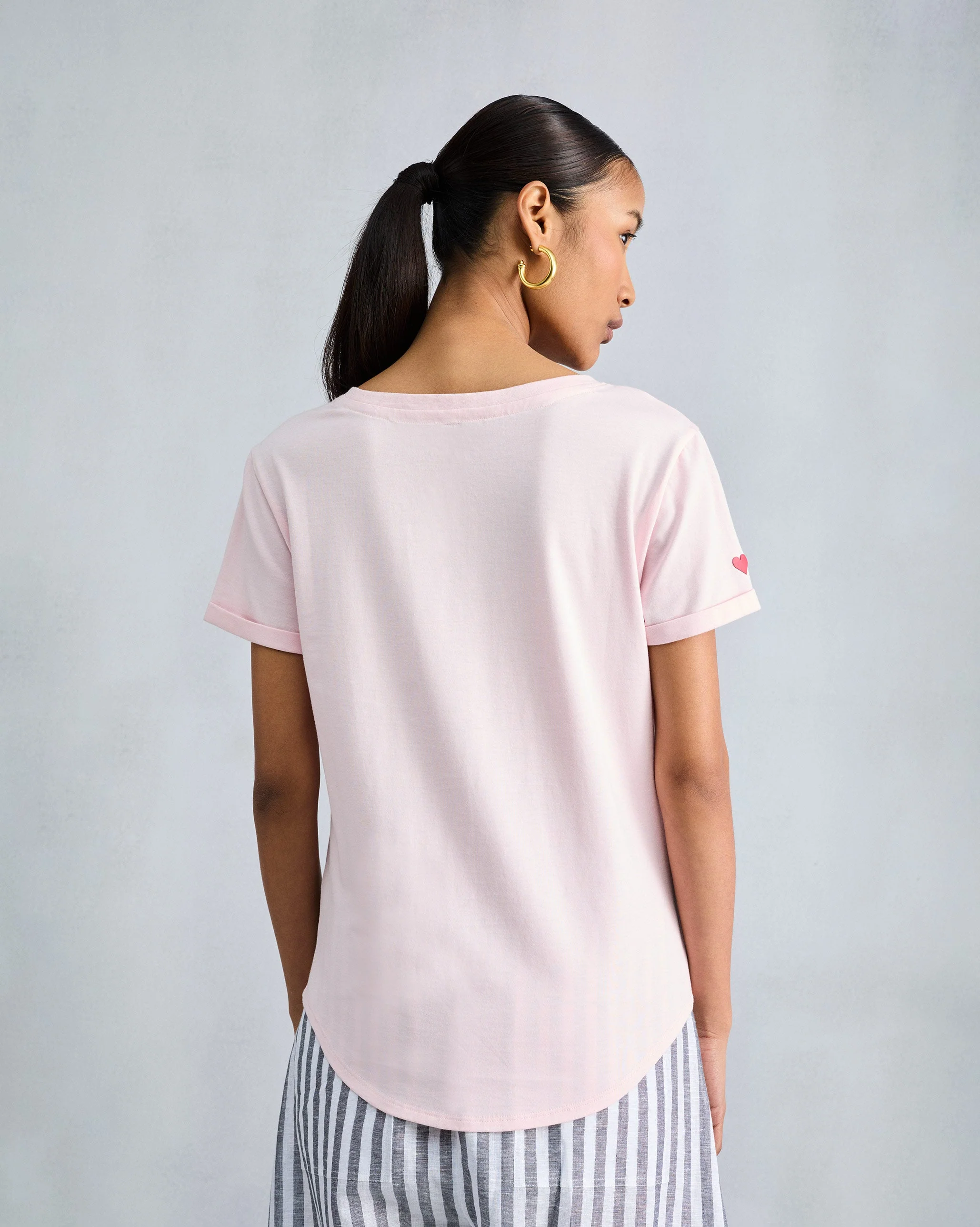 Basic T-Shirt - Blush Pink - Image 5