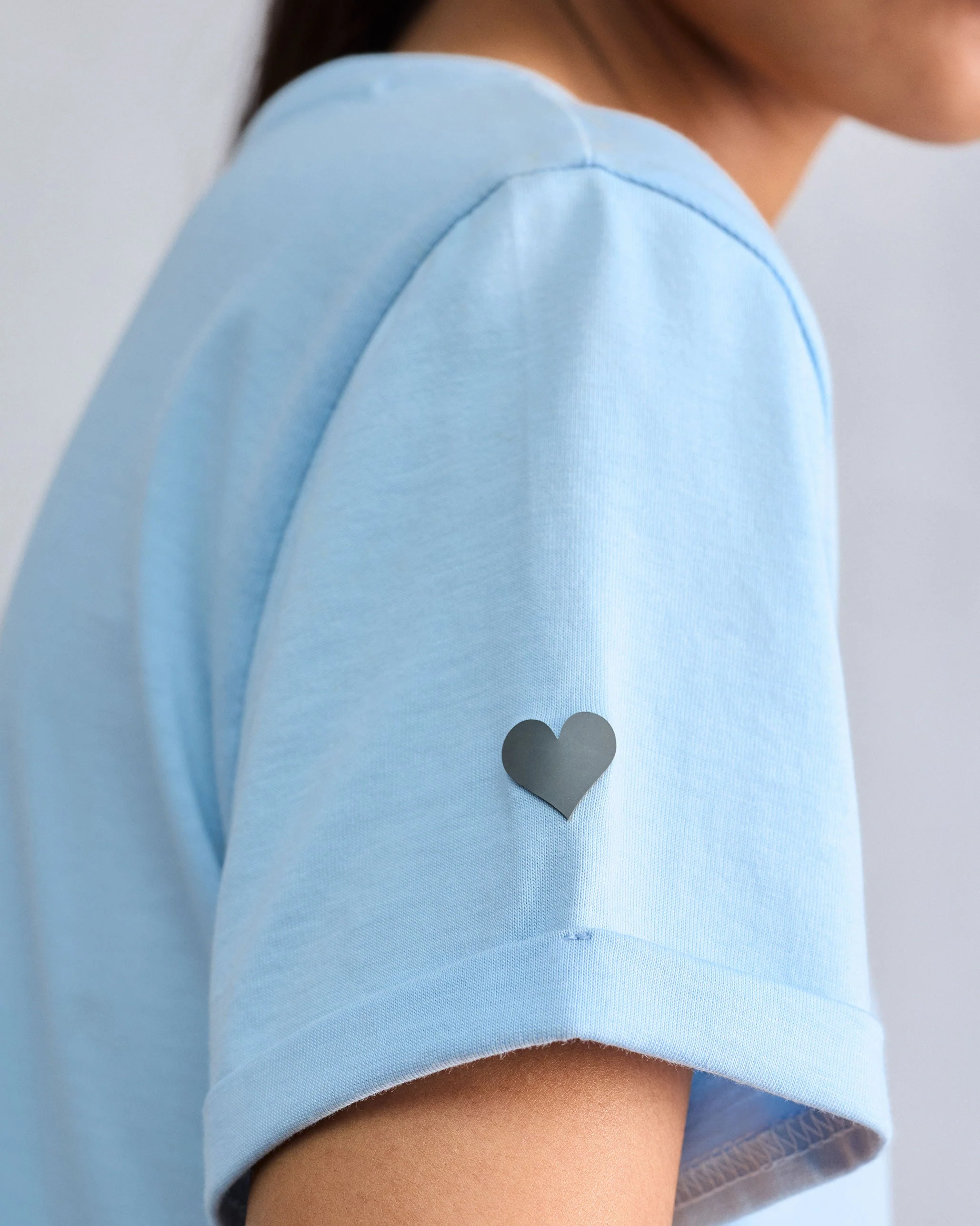 Basic T-Shirt - Light Blue - Image 2