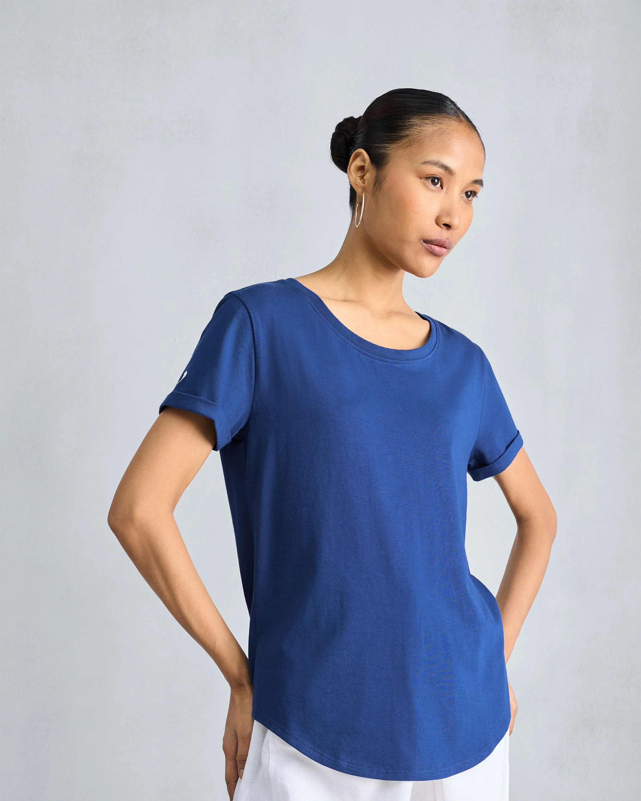 Basic T-Shirt - Navy - Image 2