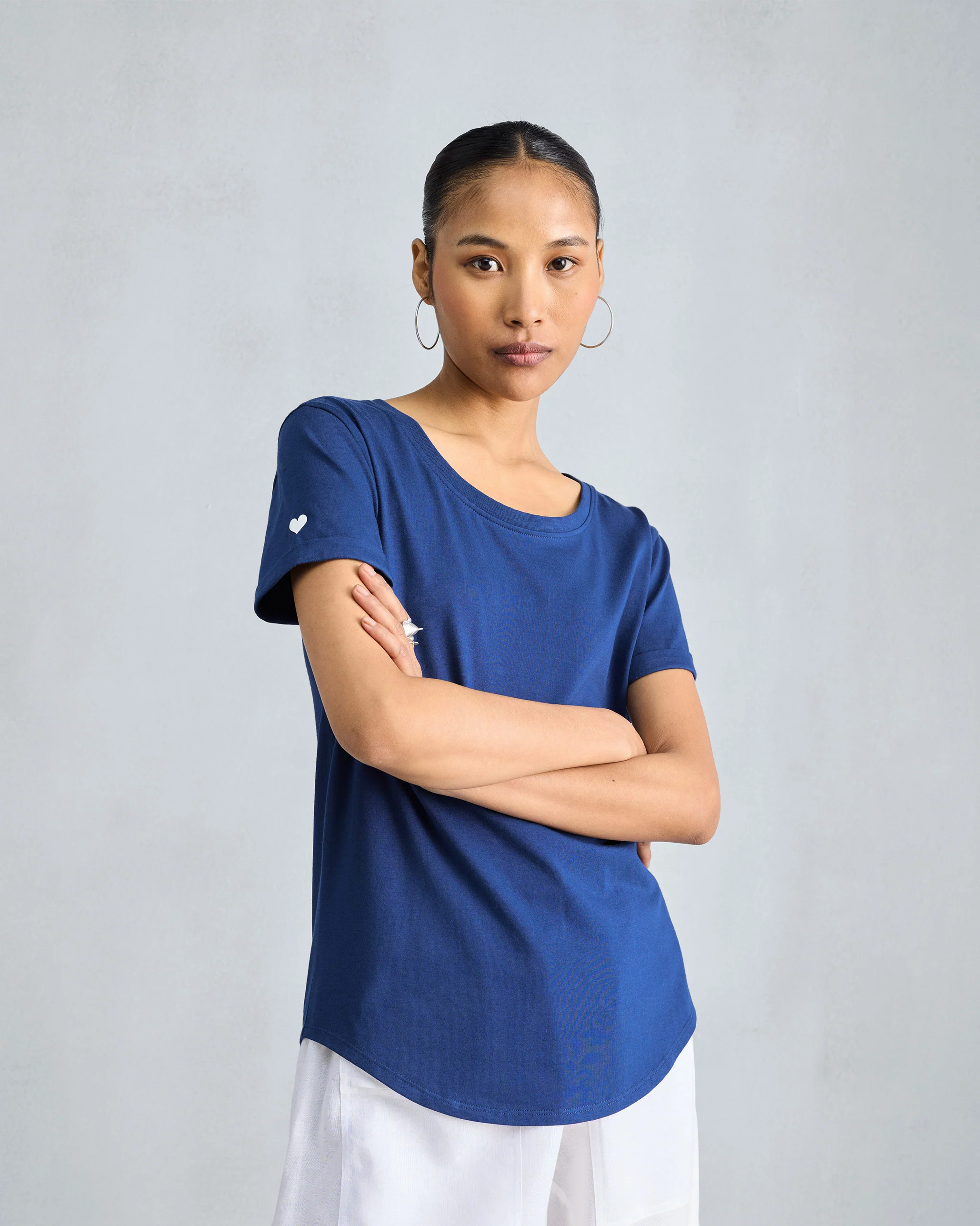 Basic T-Shirt - Navy - Image 3