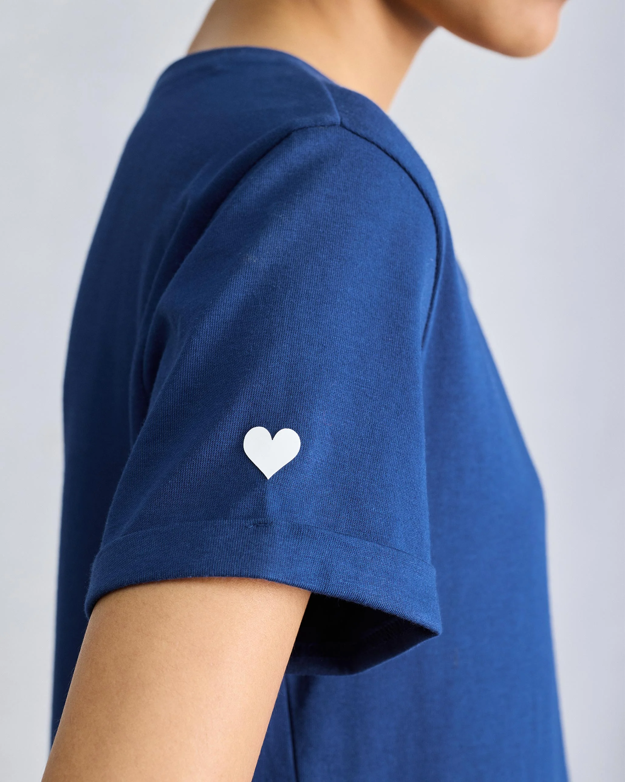 Basic T-Shirt - Navy - Image 5