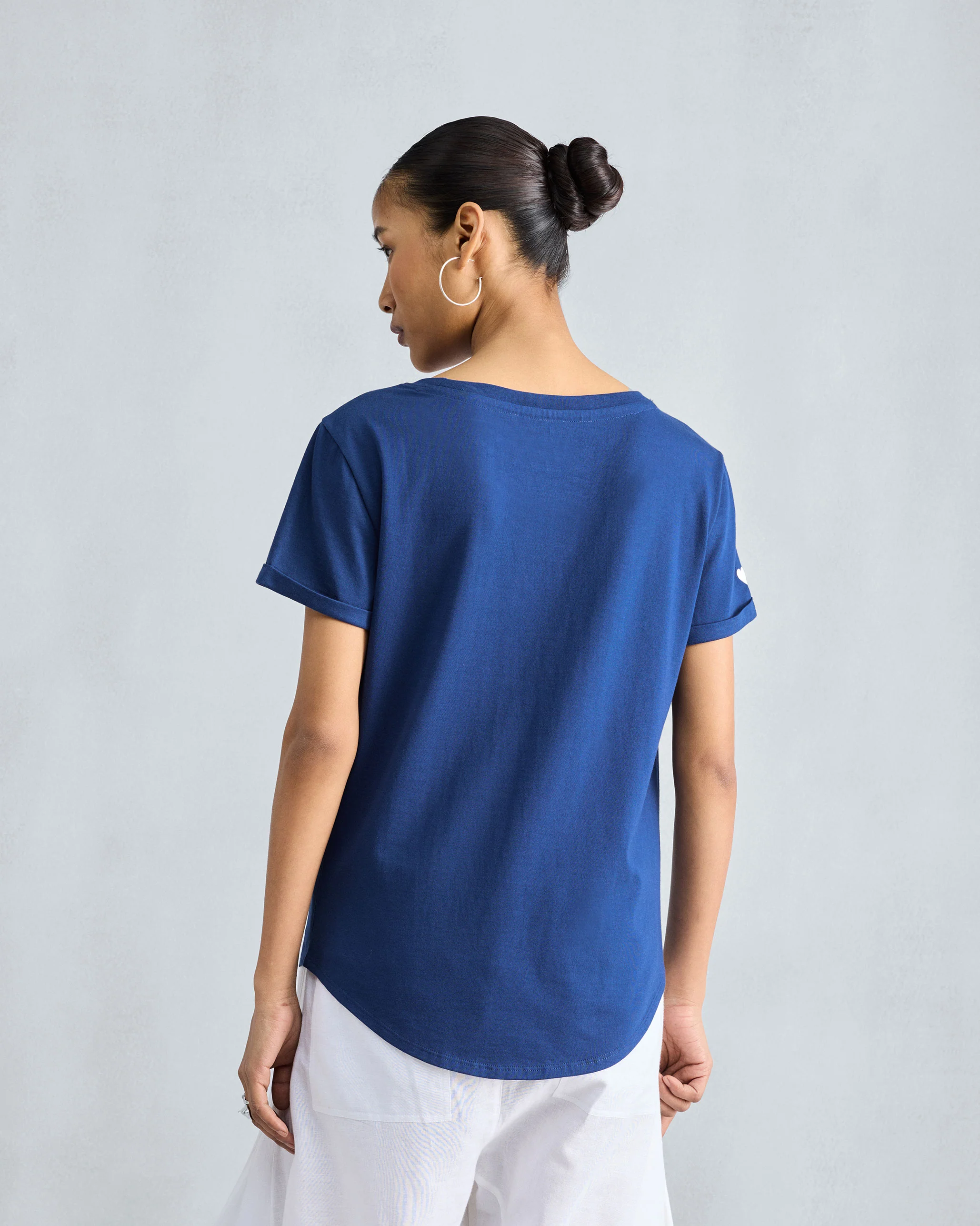 Basic T-Shirt - Navy - Image 6