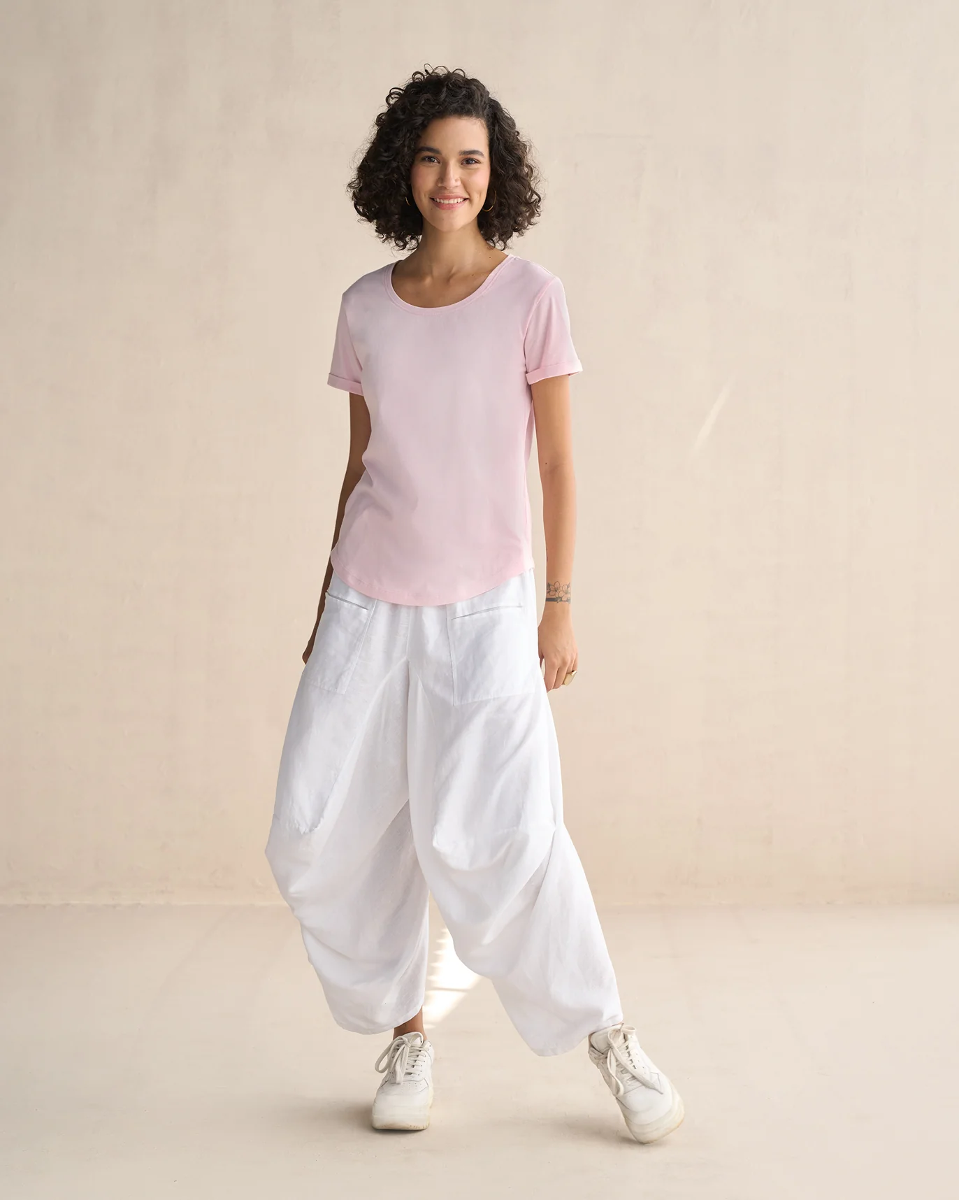 Basic T-Shirt - Pink - Image 4