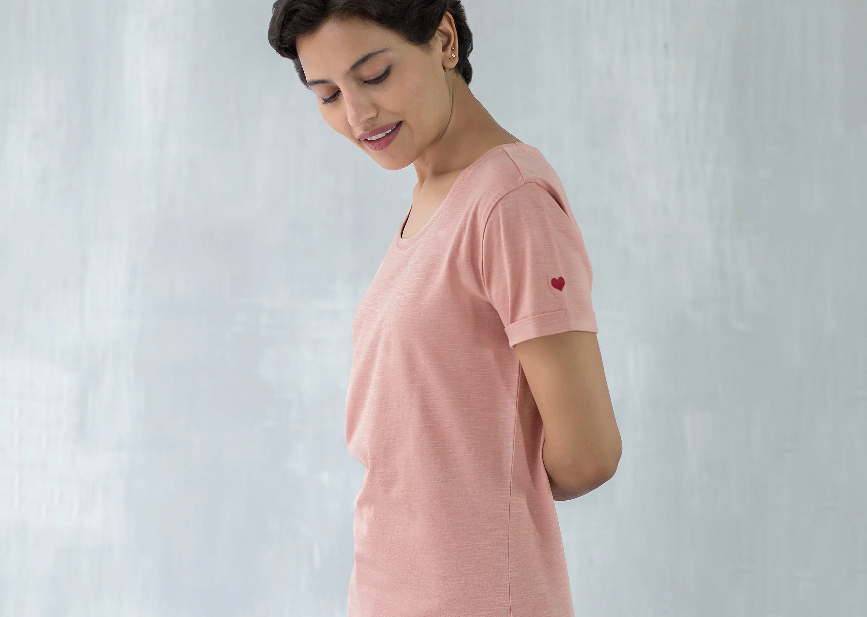 Basic T-shirt - Pink - Image 3