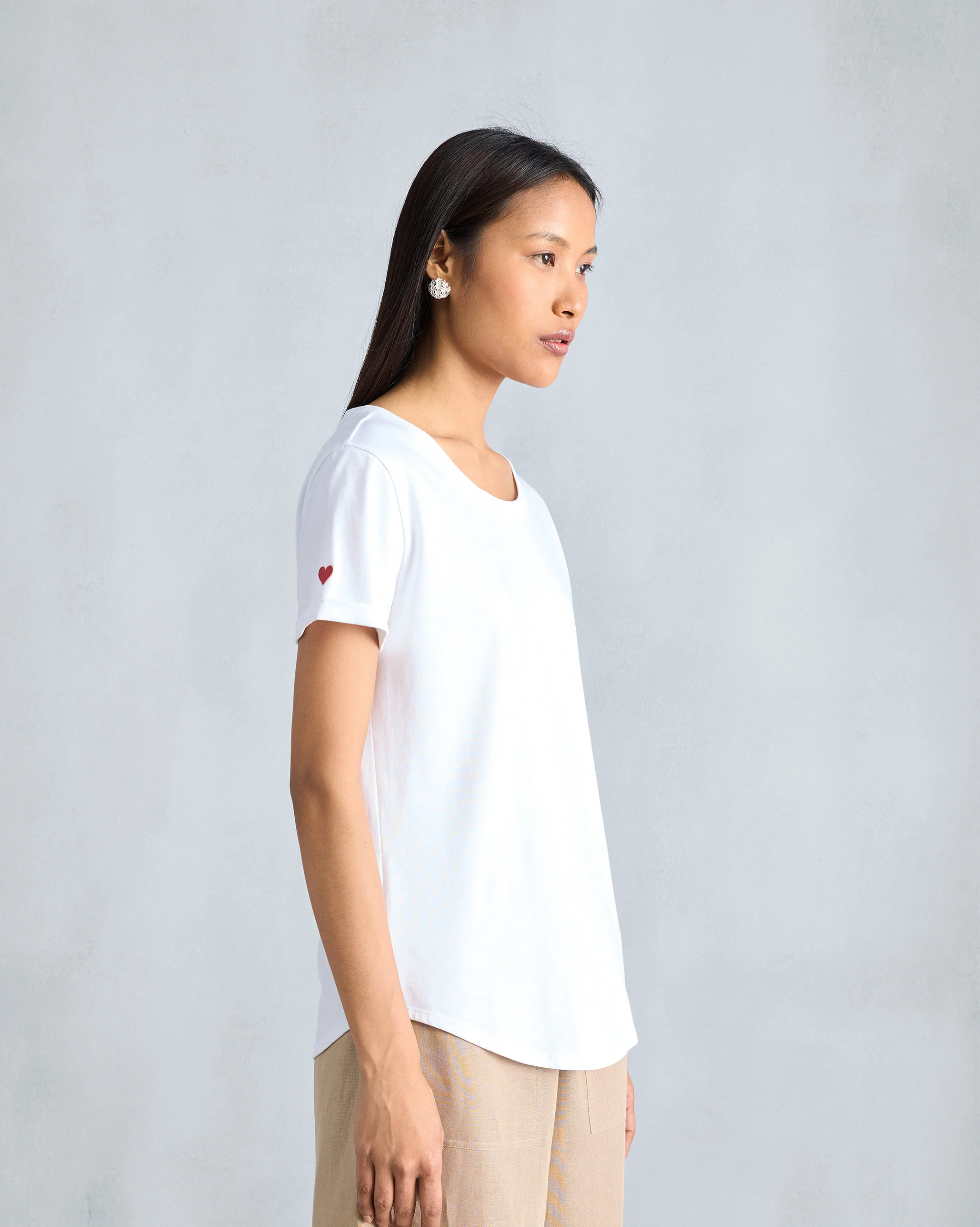 Basic T-Shirt - White - Image 4
