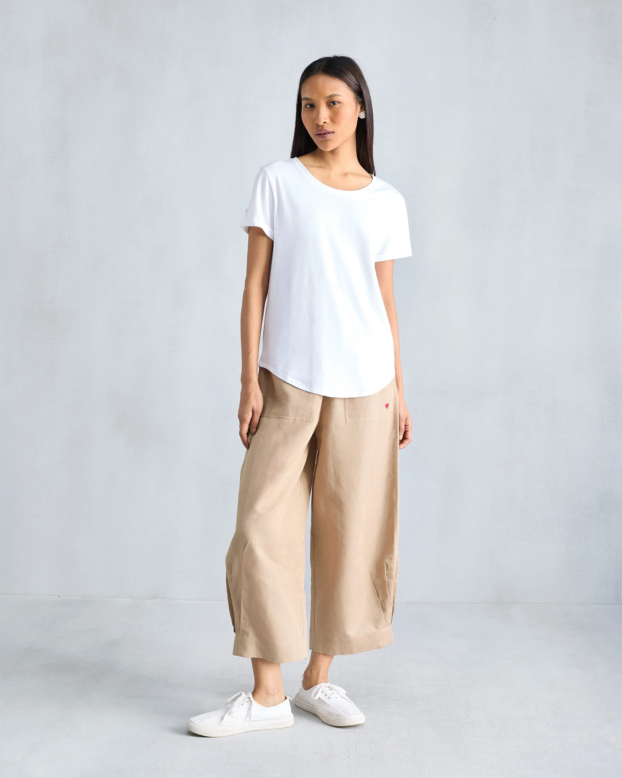 Basic T-Shirt - White - Image 7