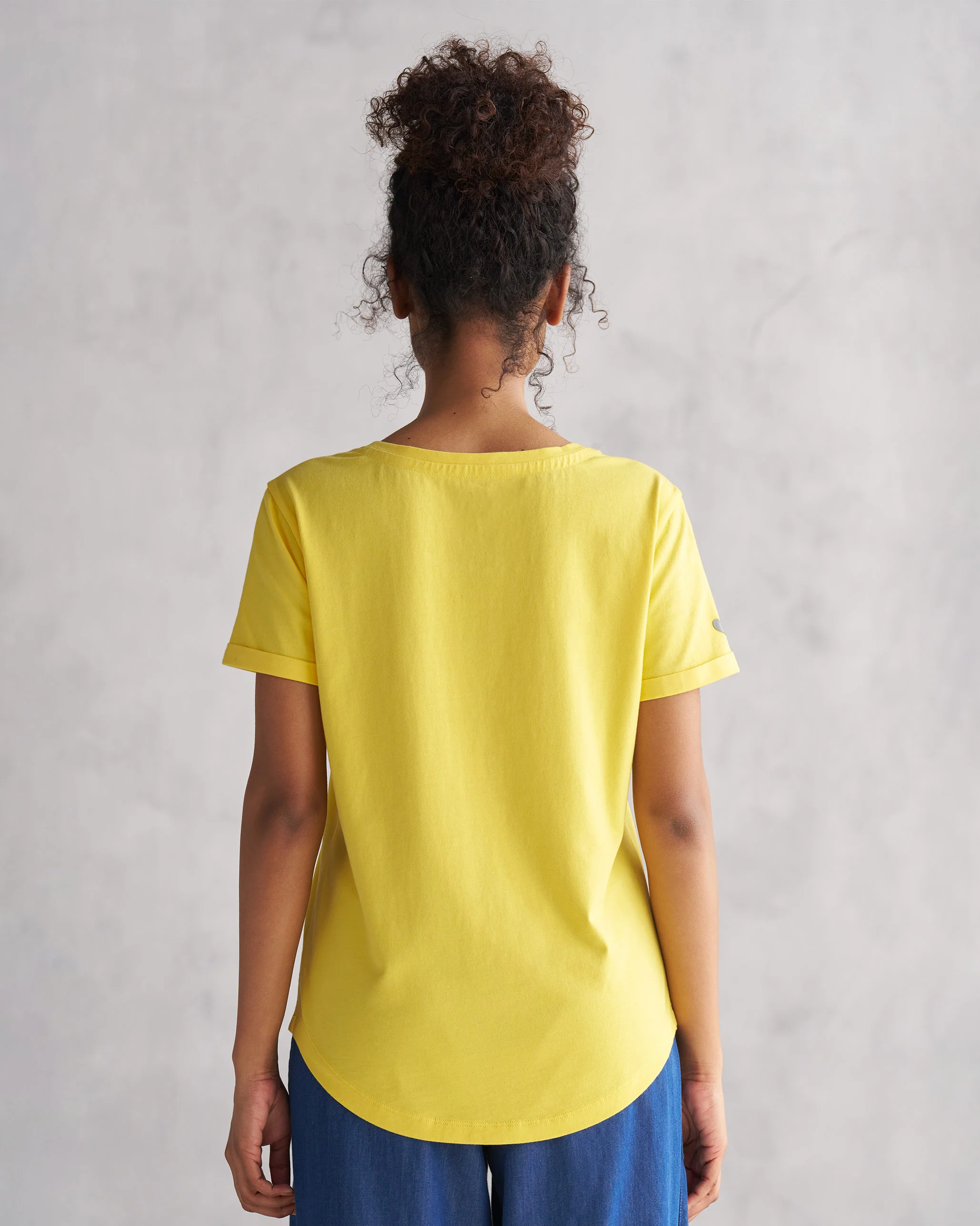 Basic T-Shirt - Yellow - Image 3