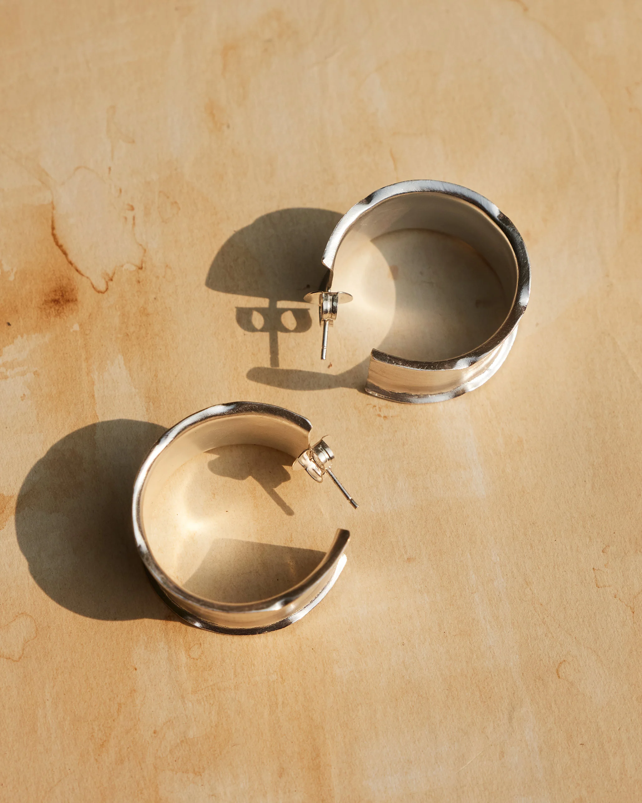 Batur Hoops Thick - Silver - Image 3