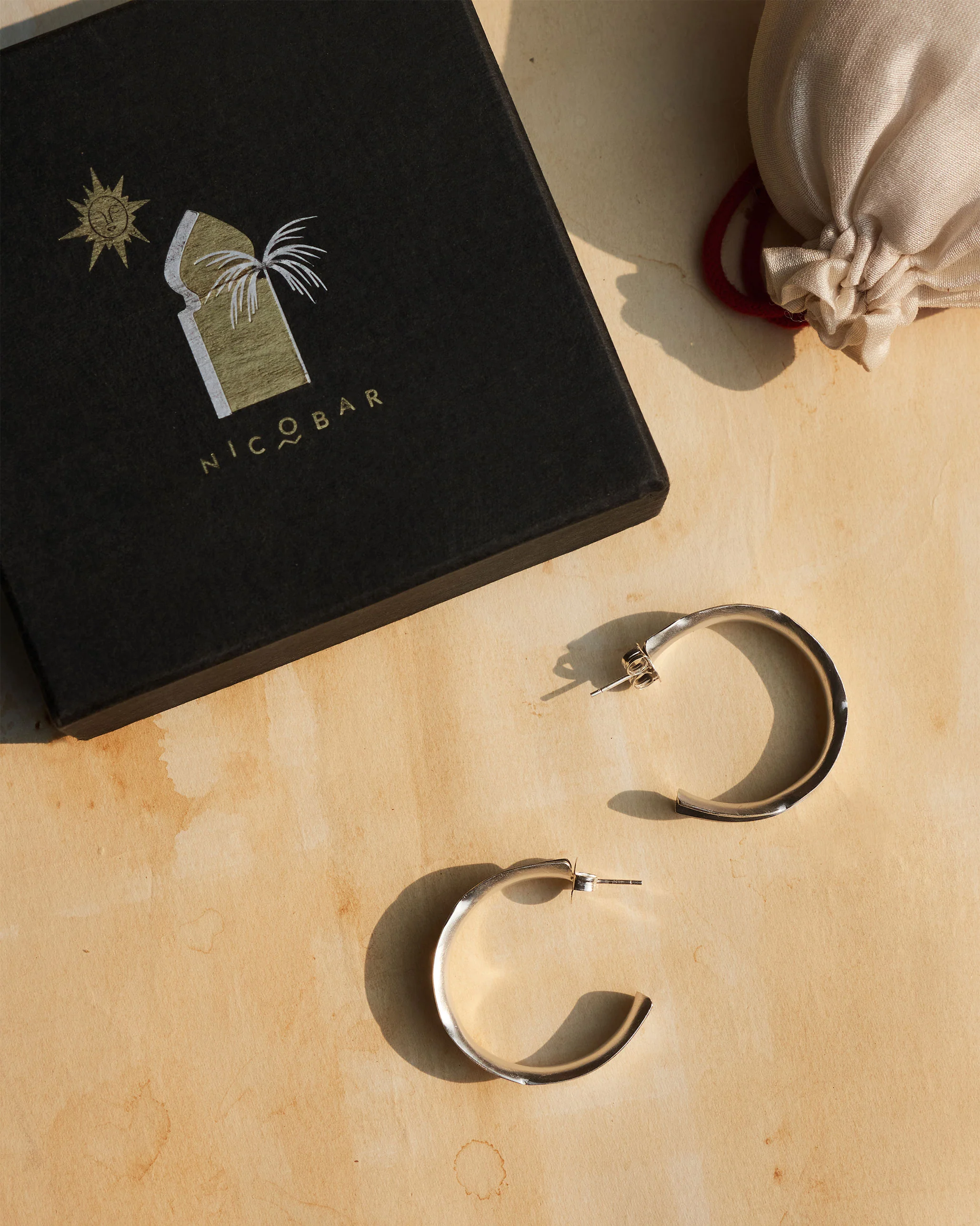 Batur Hoops Thin - Silver - Image 3