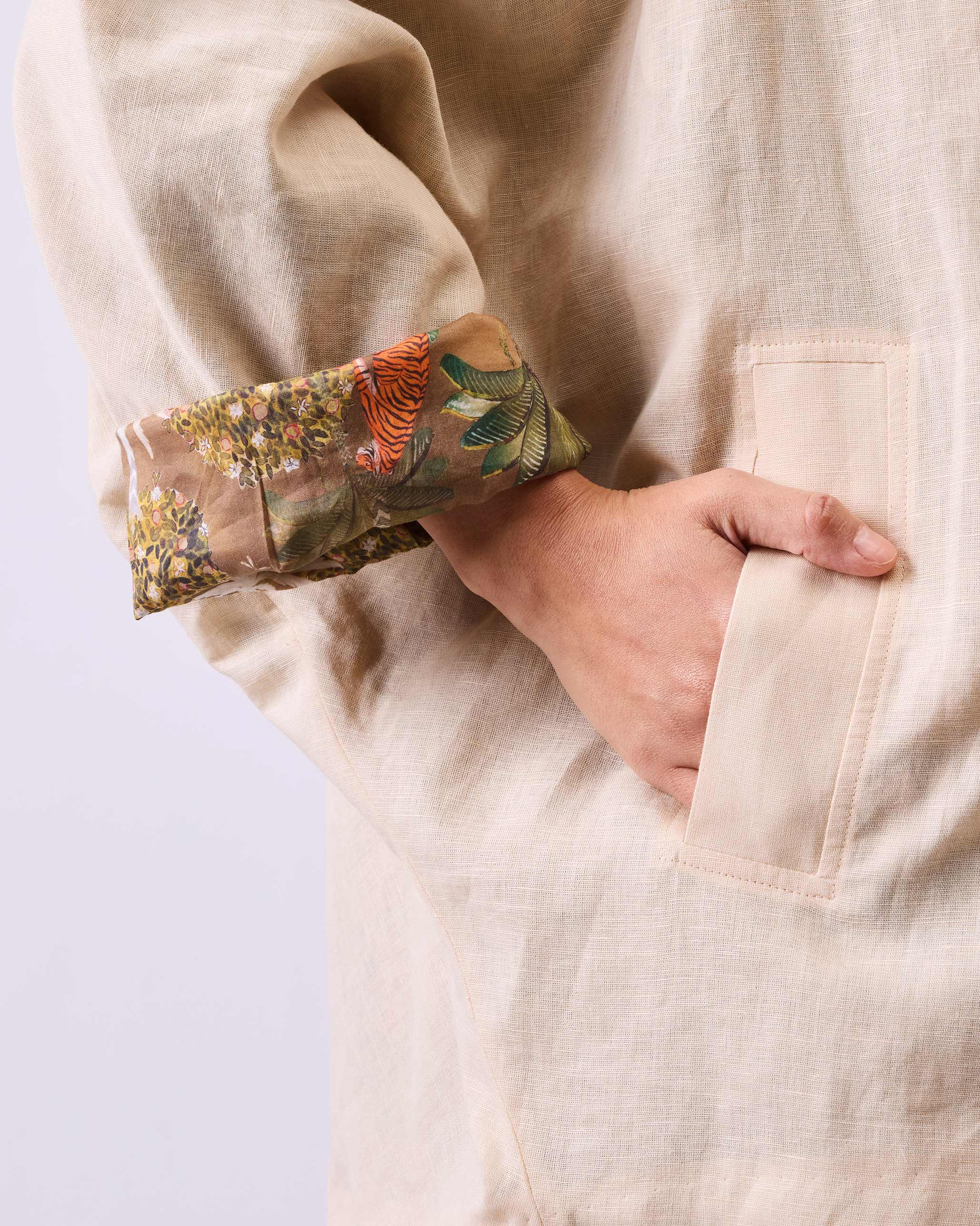 Batwing Jacket - Beige - Image 3