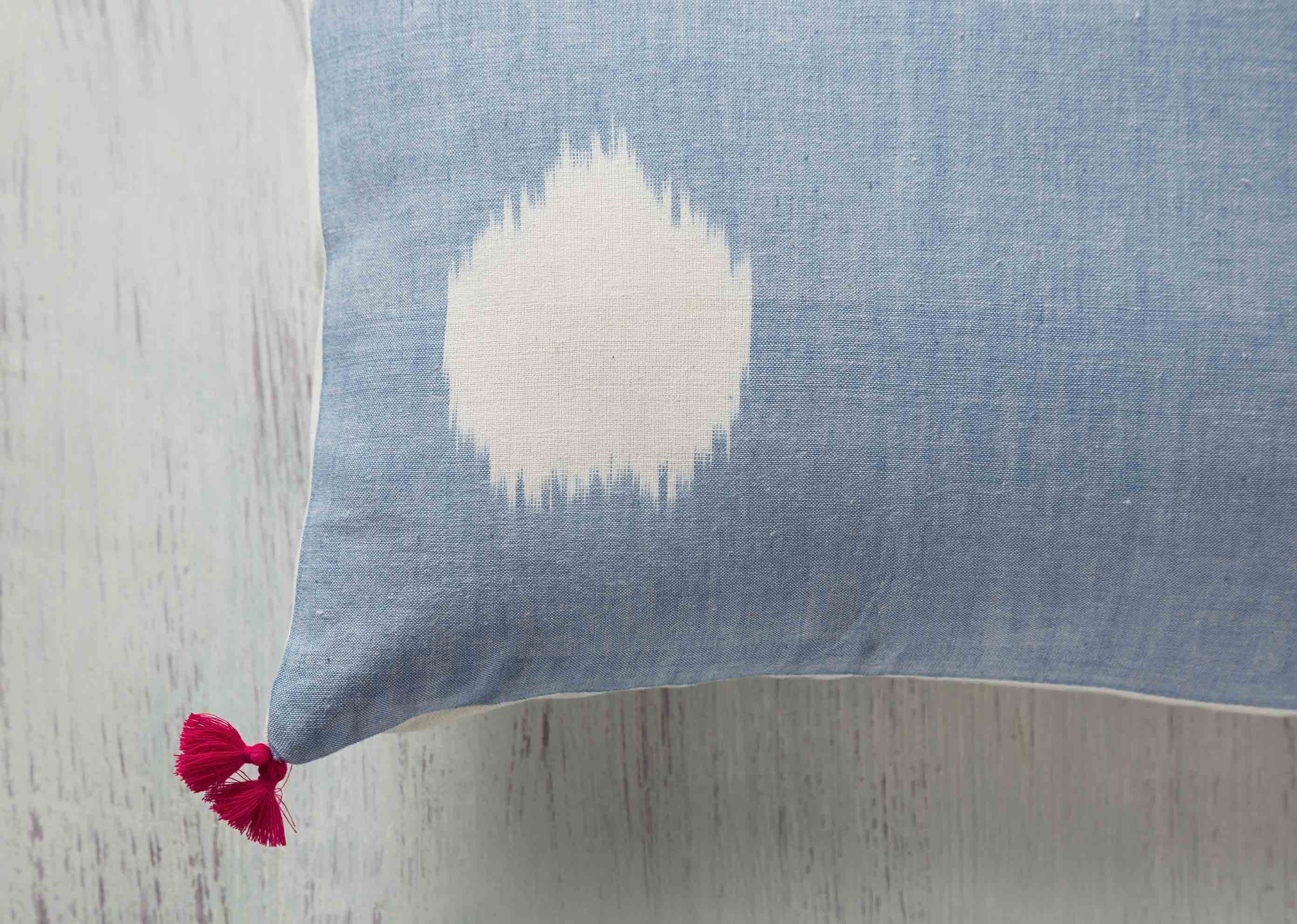 Bay Polka Pillow Cover - Blue - Image 3