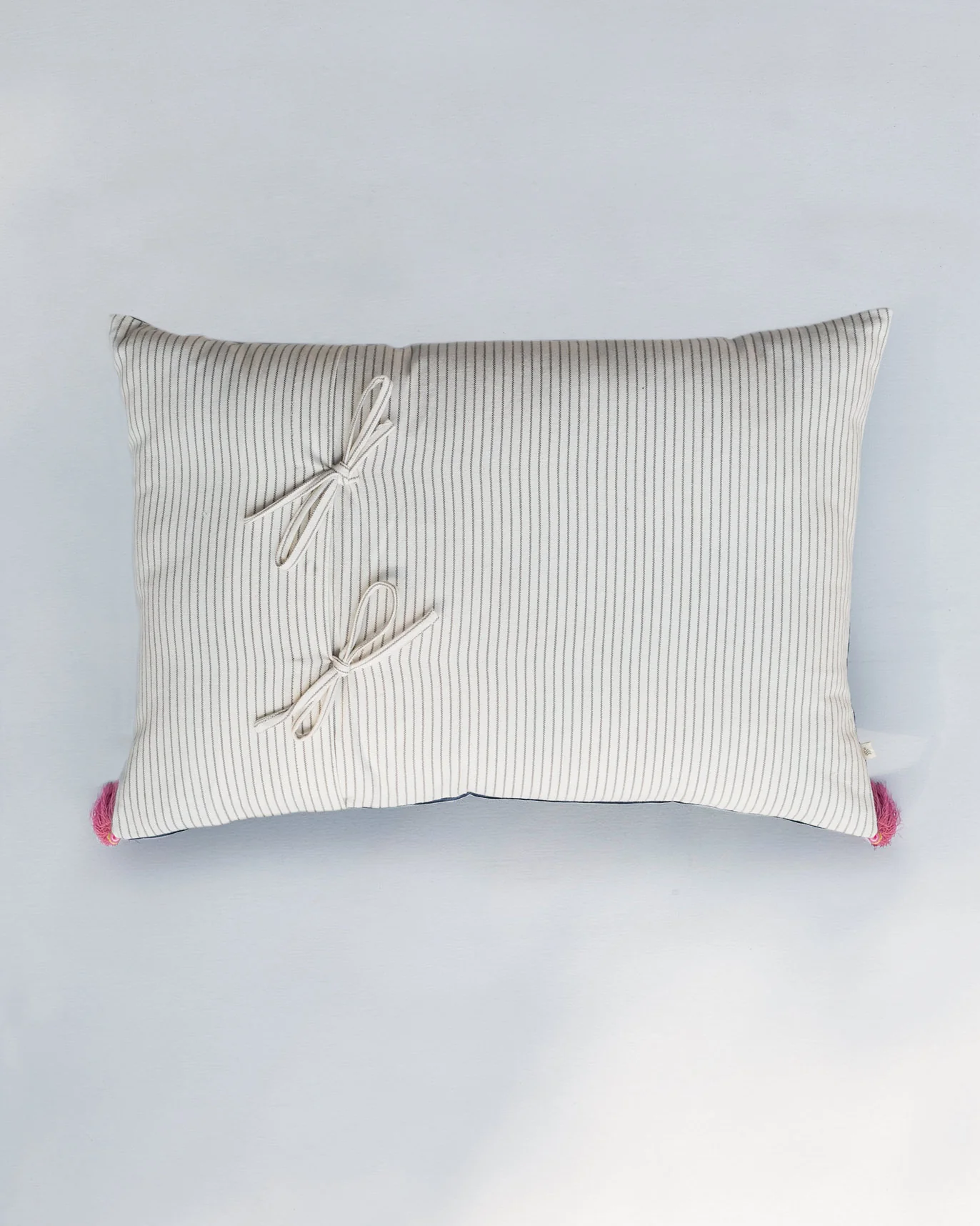 Begonia Lumbar Cushion Cover - Blue - Image 2
