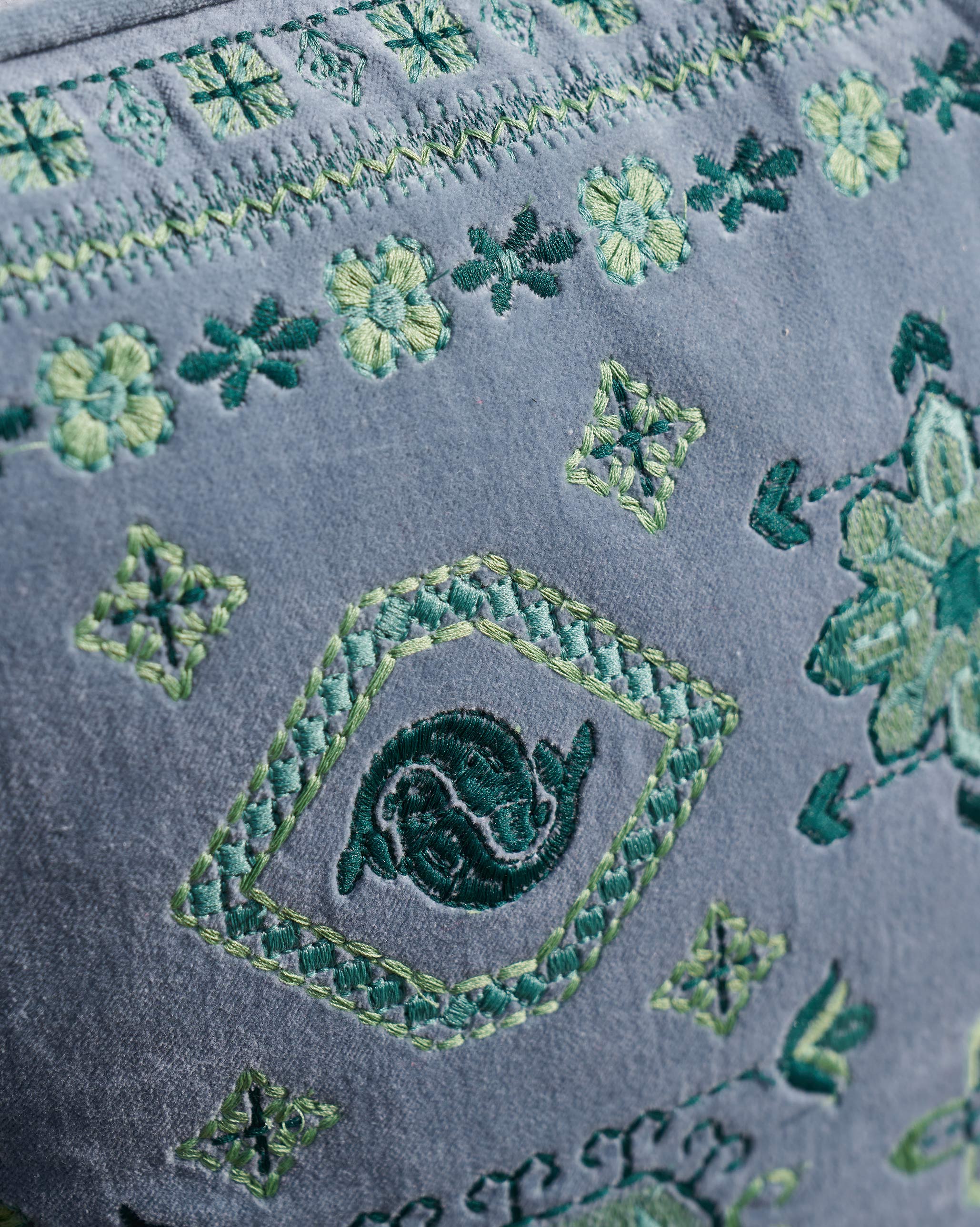 Berber Cushion Cover (Blue) - Image 2