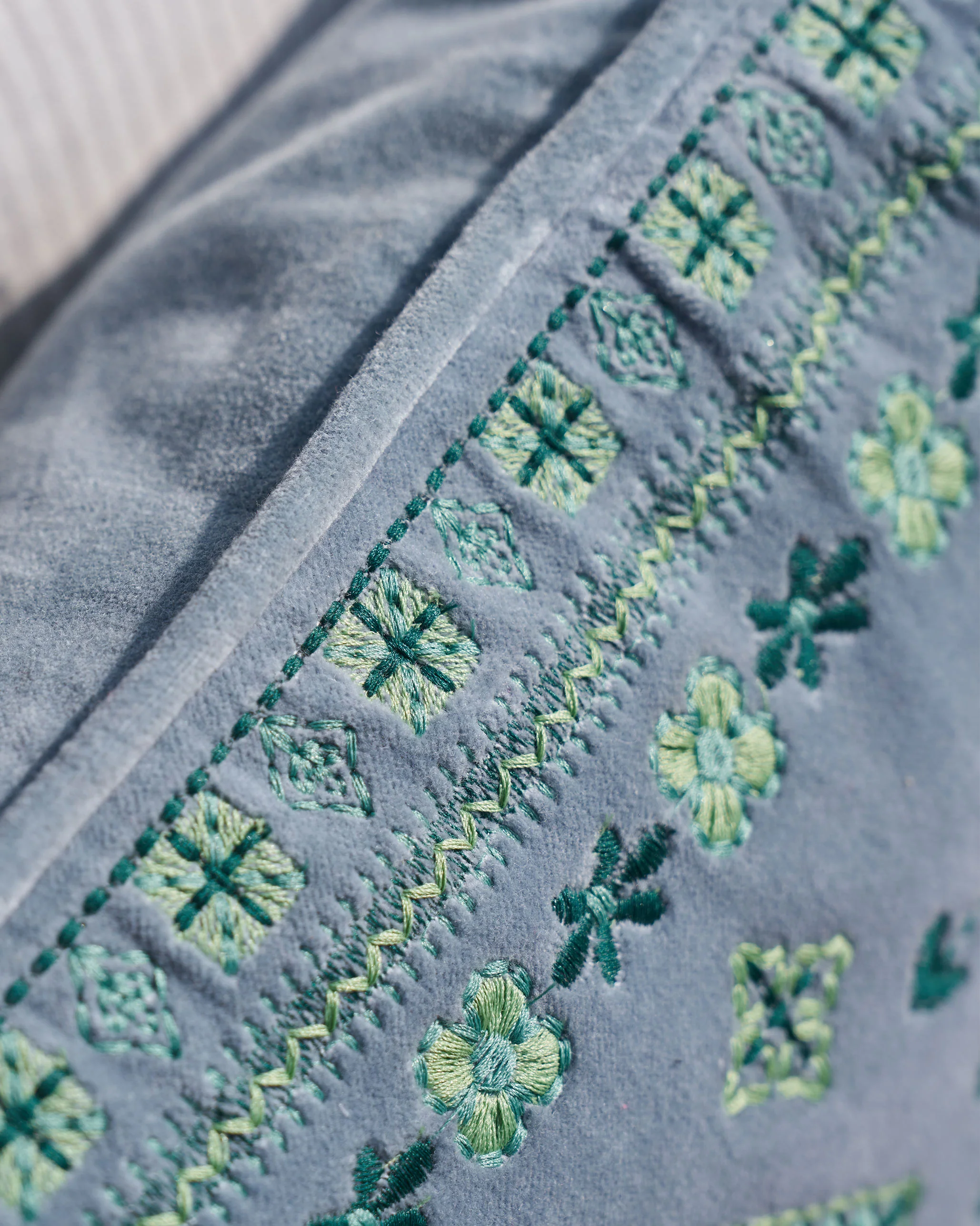 Berber Cushion Cover (Blue) - Image 3