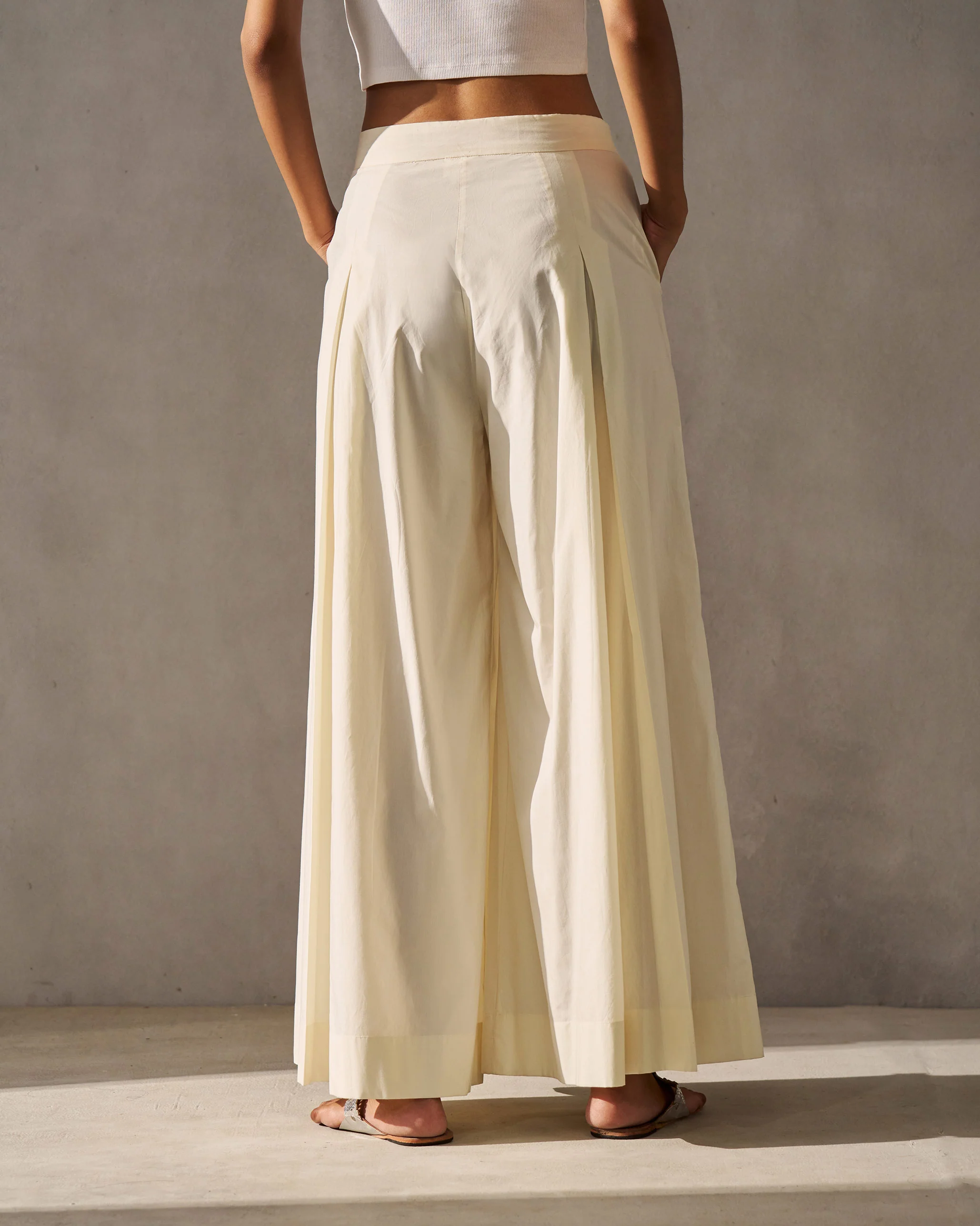 Big Flare Pants - Ivory - Image 3