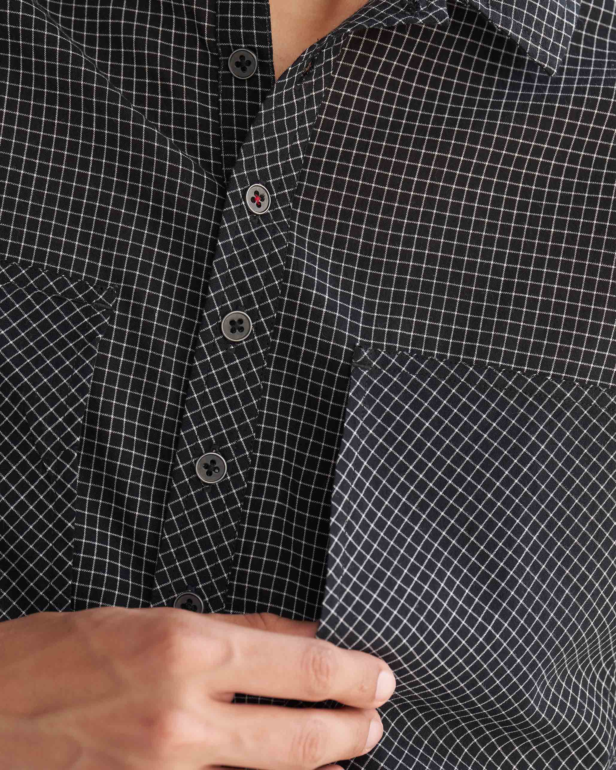 Big Pocket Shirt - Black & Ivory - Image 2