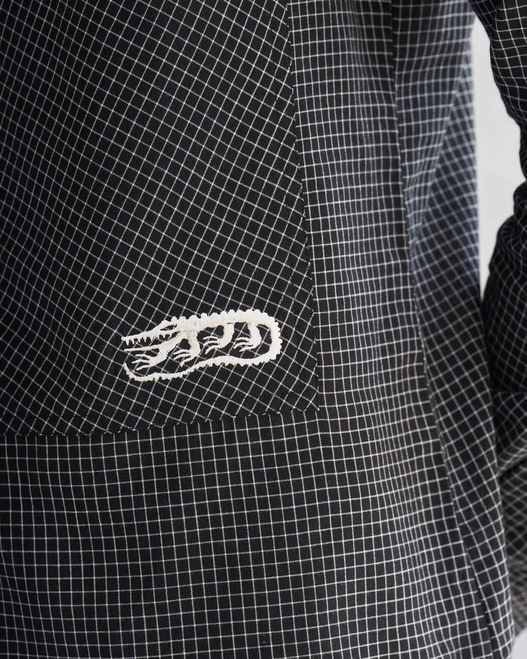 Big Pocket Shirt - Black & Ivory - Image 3
