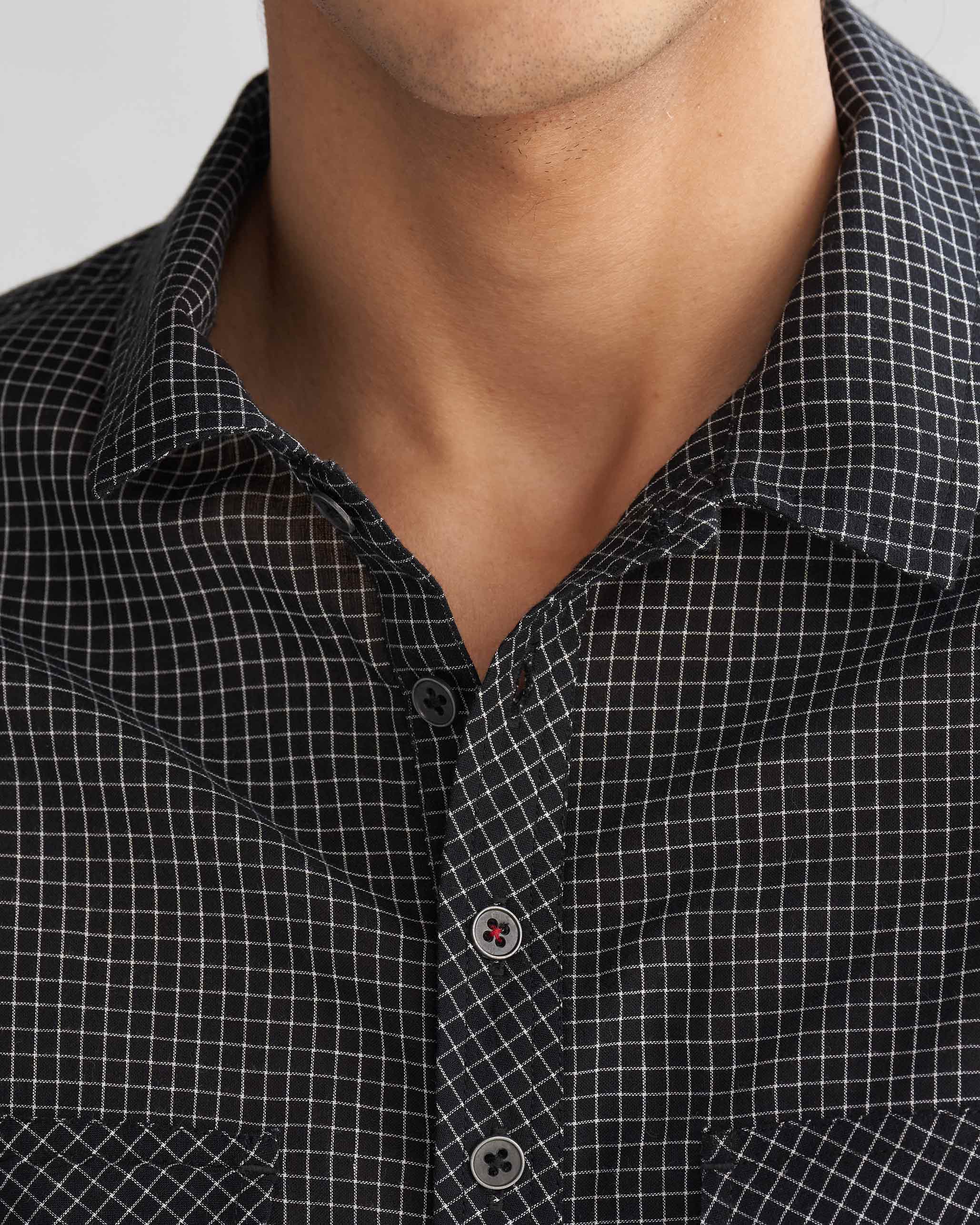 Big Pocket Shirt - Black & Ivory - Image 5
