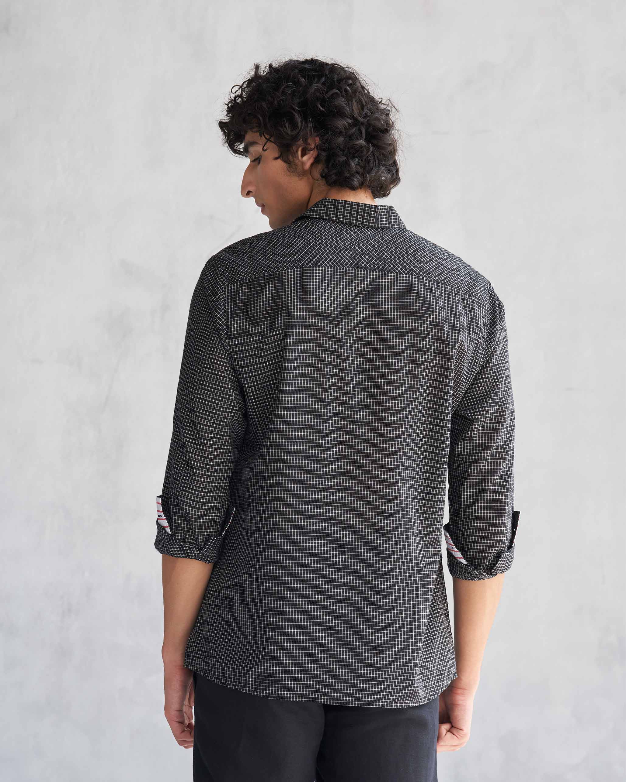 Big Pocket Shirt - Black & Ivory - Image 7