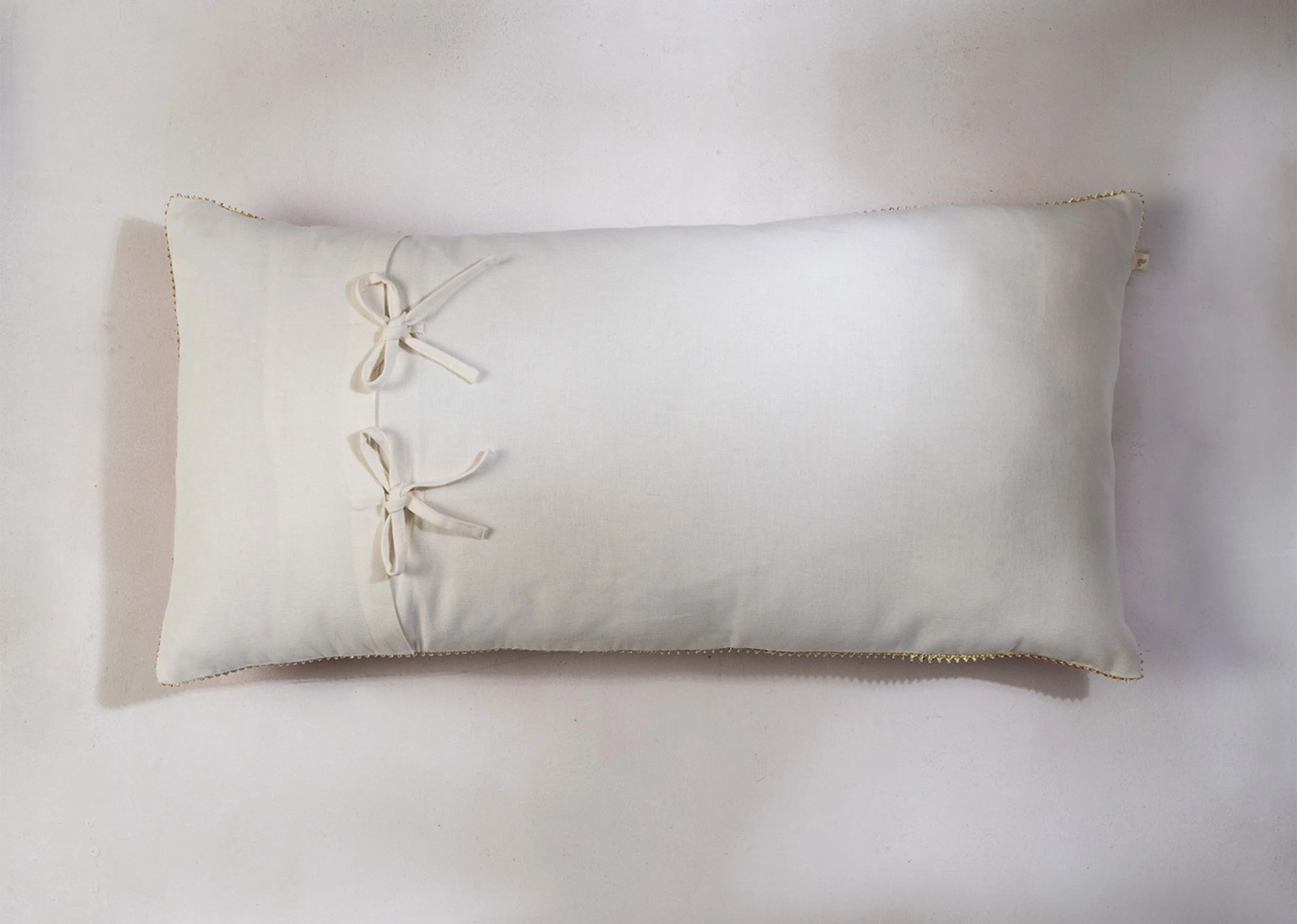 Bird Lumbar Cushion Cover - Pink - Image 3