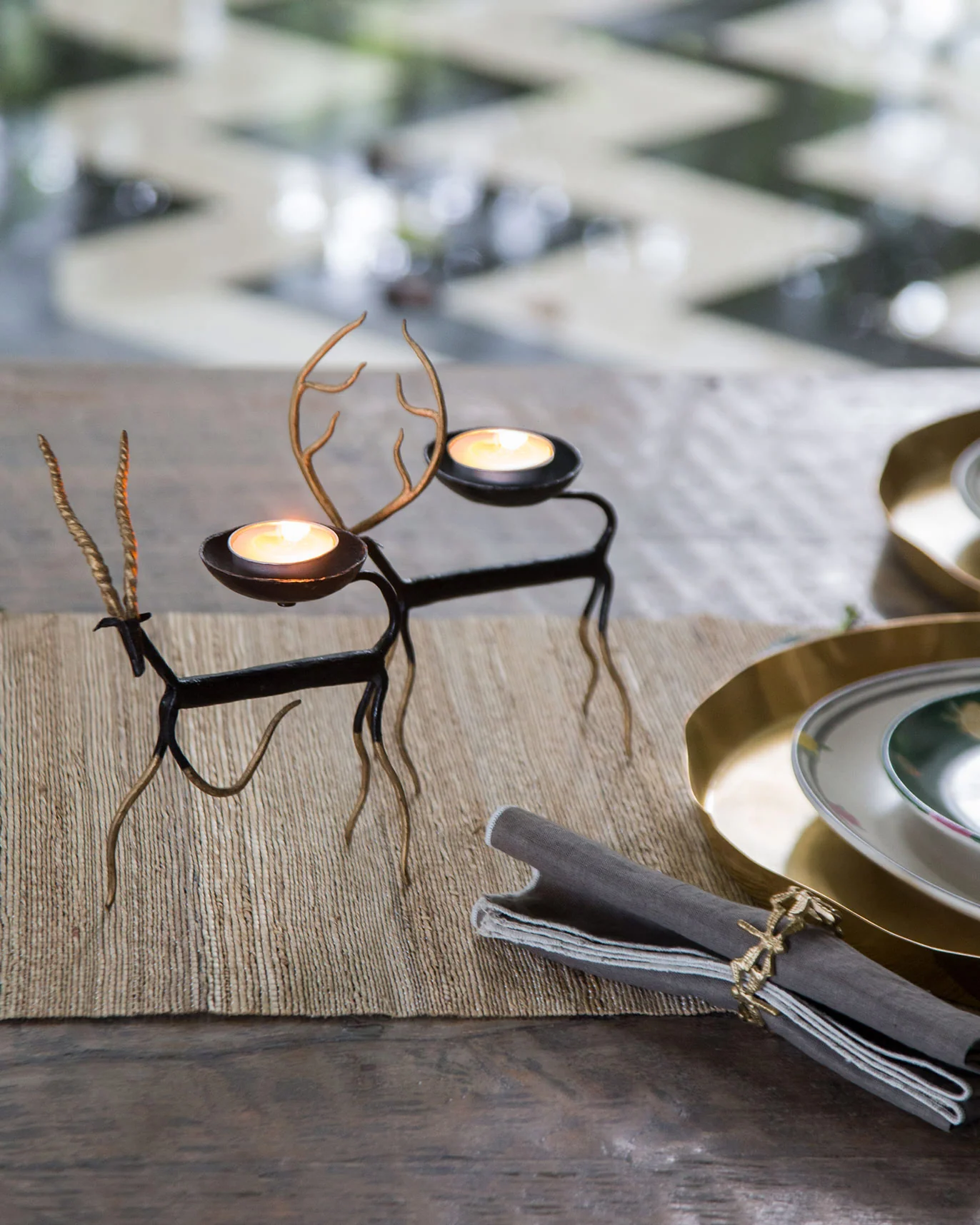 Black Buck Votive (Set of 2) - Image 2