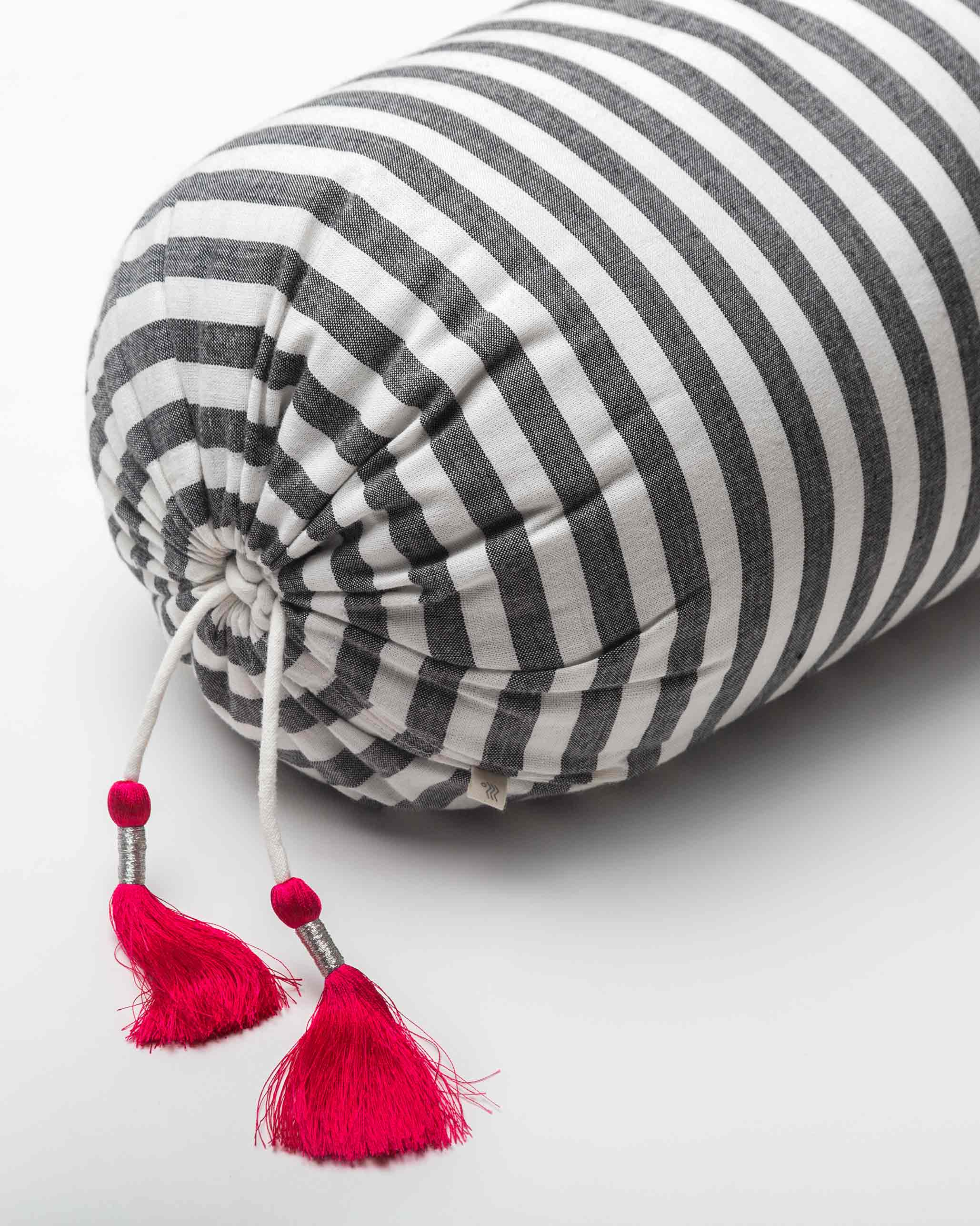 Black & White Bolster Cover - Image 2