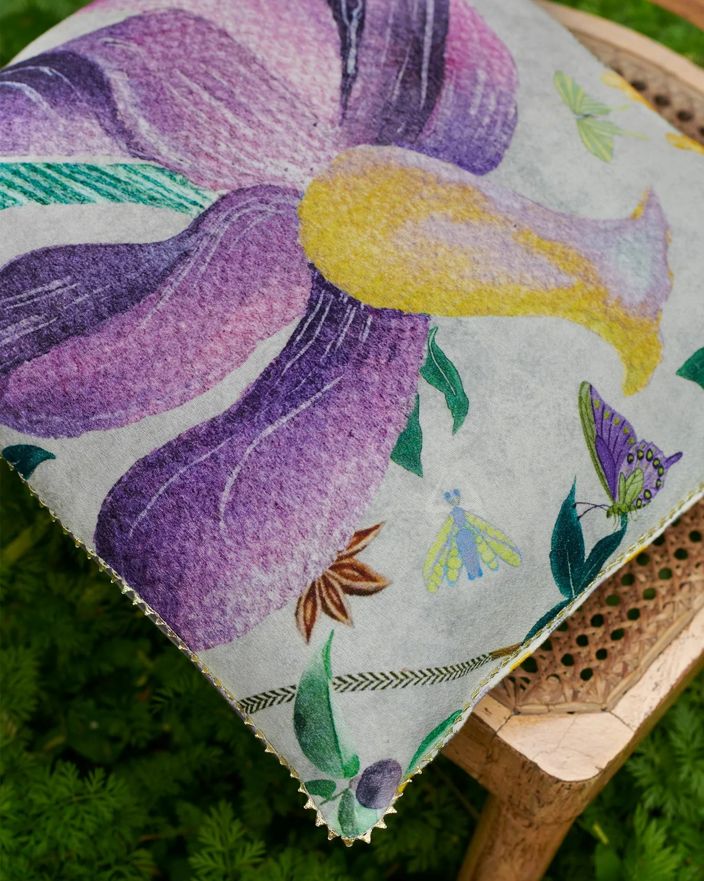 Blooming Crocus Cushion Cover - Image 2