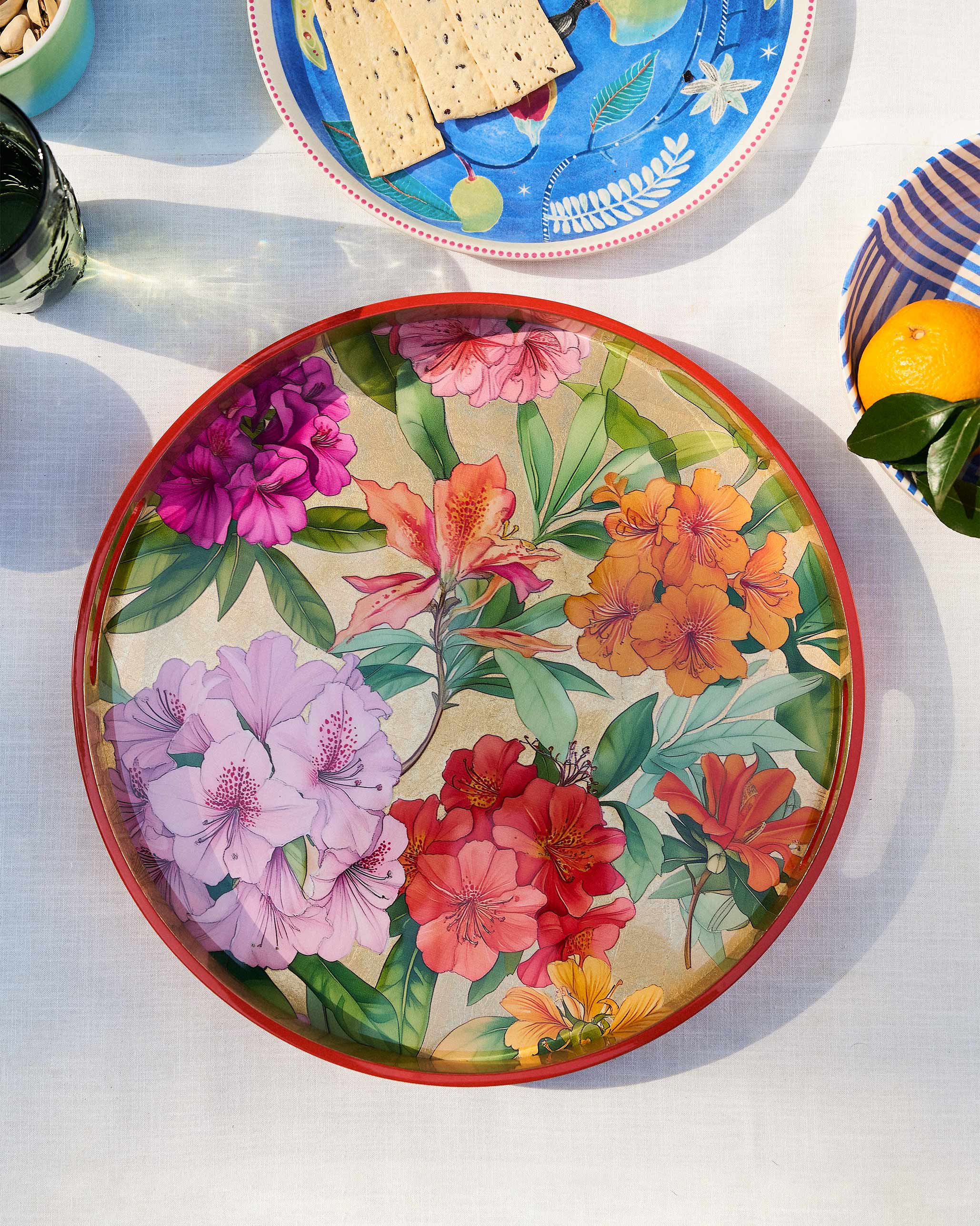 Blooming Flower Round Tray - Image 2