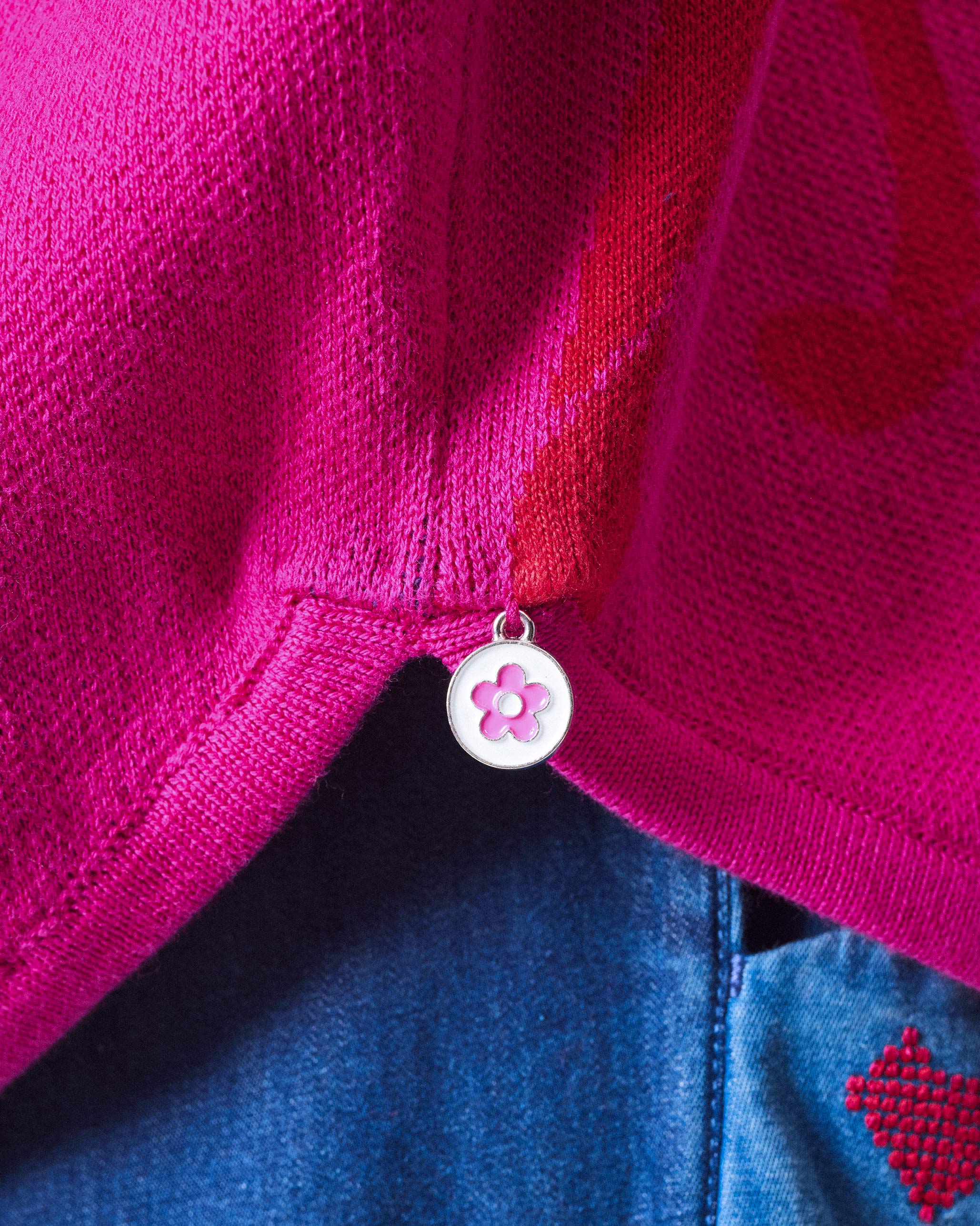 Blooming Sweater - Fuchsia & Red - Image 6