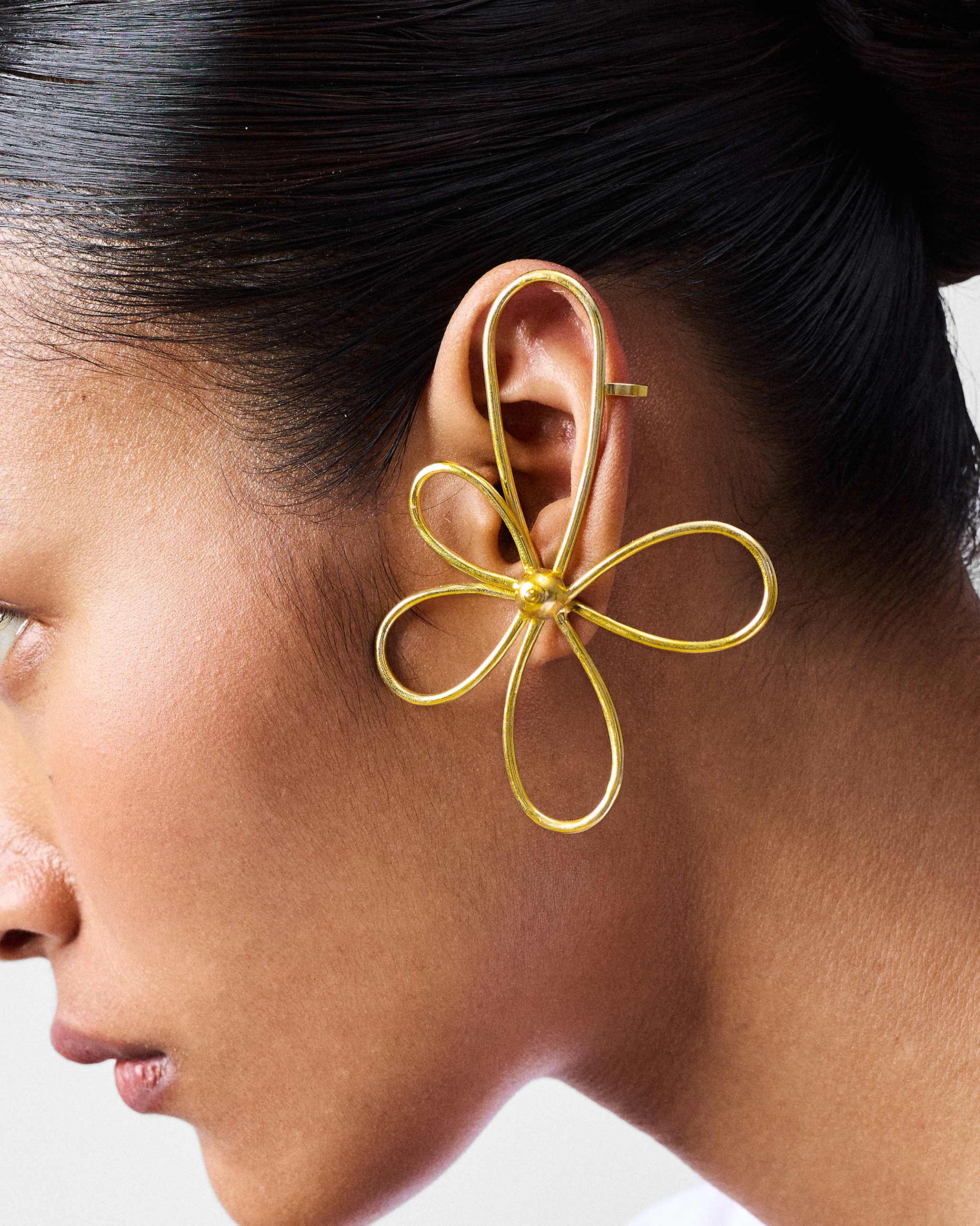 Blossom Earrings Large - Gold