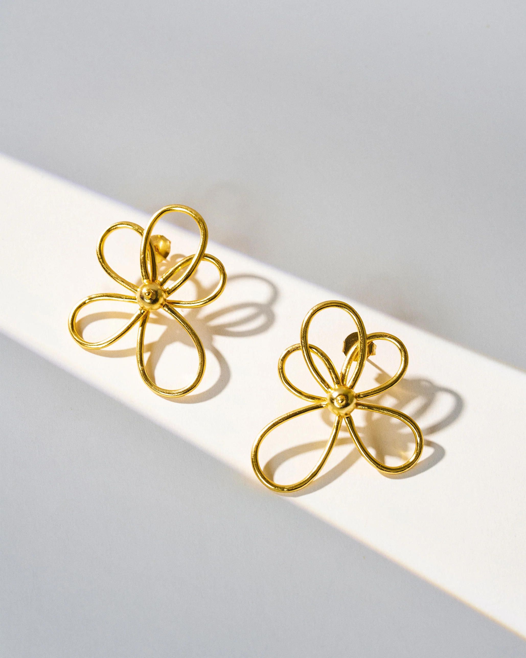 Blossom Earrings Small - Gold - Image 2