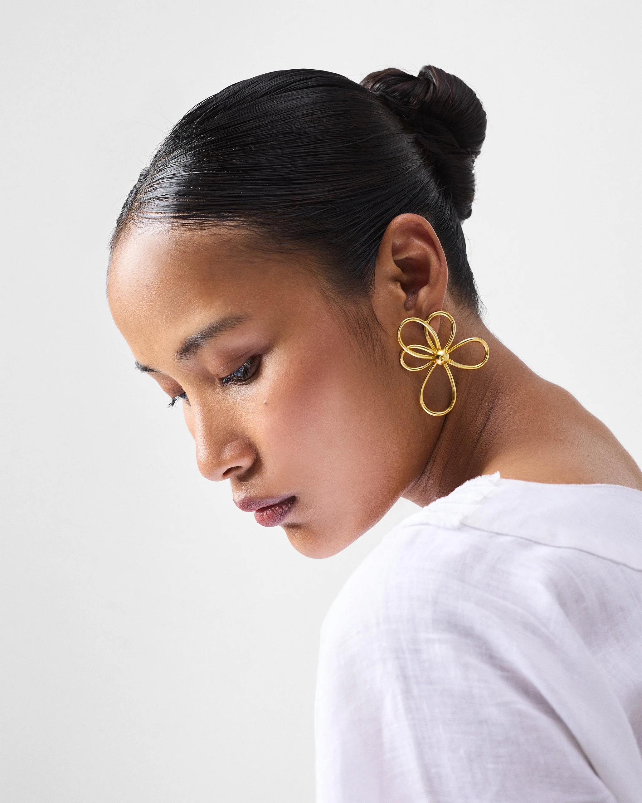 Blossom Earrings Small - Gold - Image 4