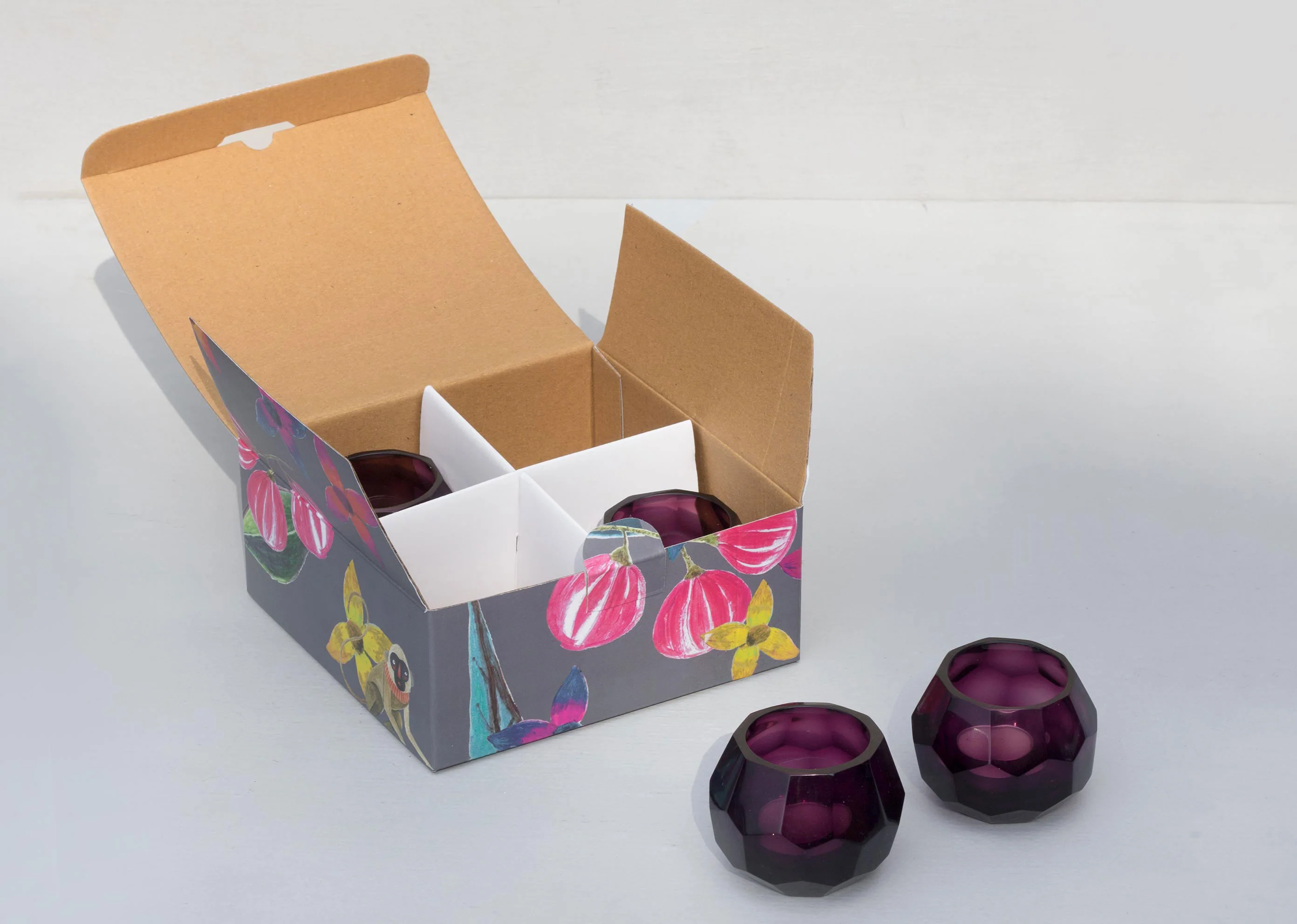 Blush Votives with Tealights (Set of 4) - Image 3