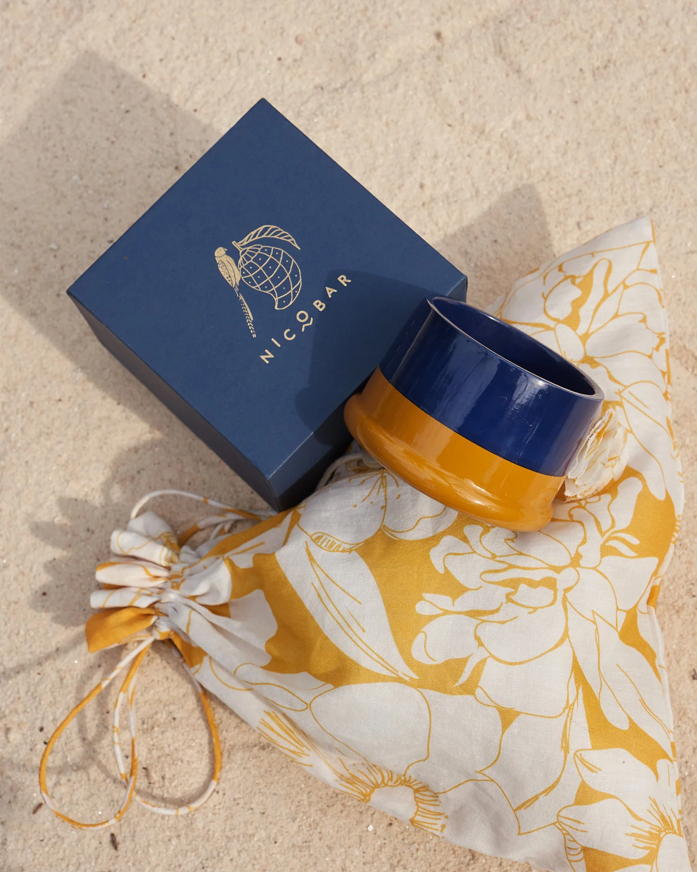 Bodhi Bangle - Ochre & Blue - Image 3