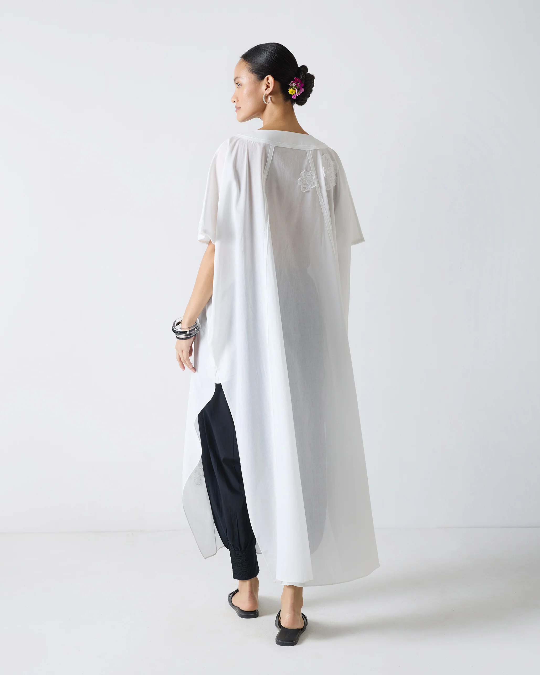 Bodrum Kaftan - White Embroidery - Image 5