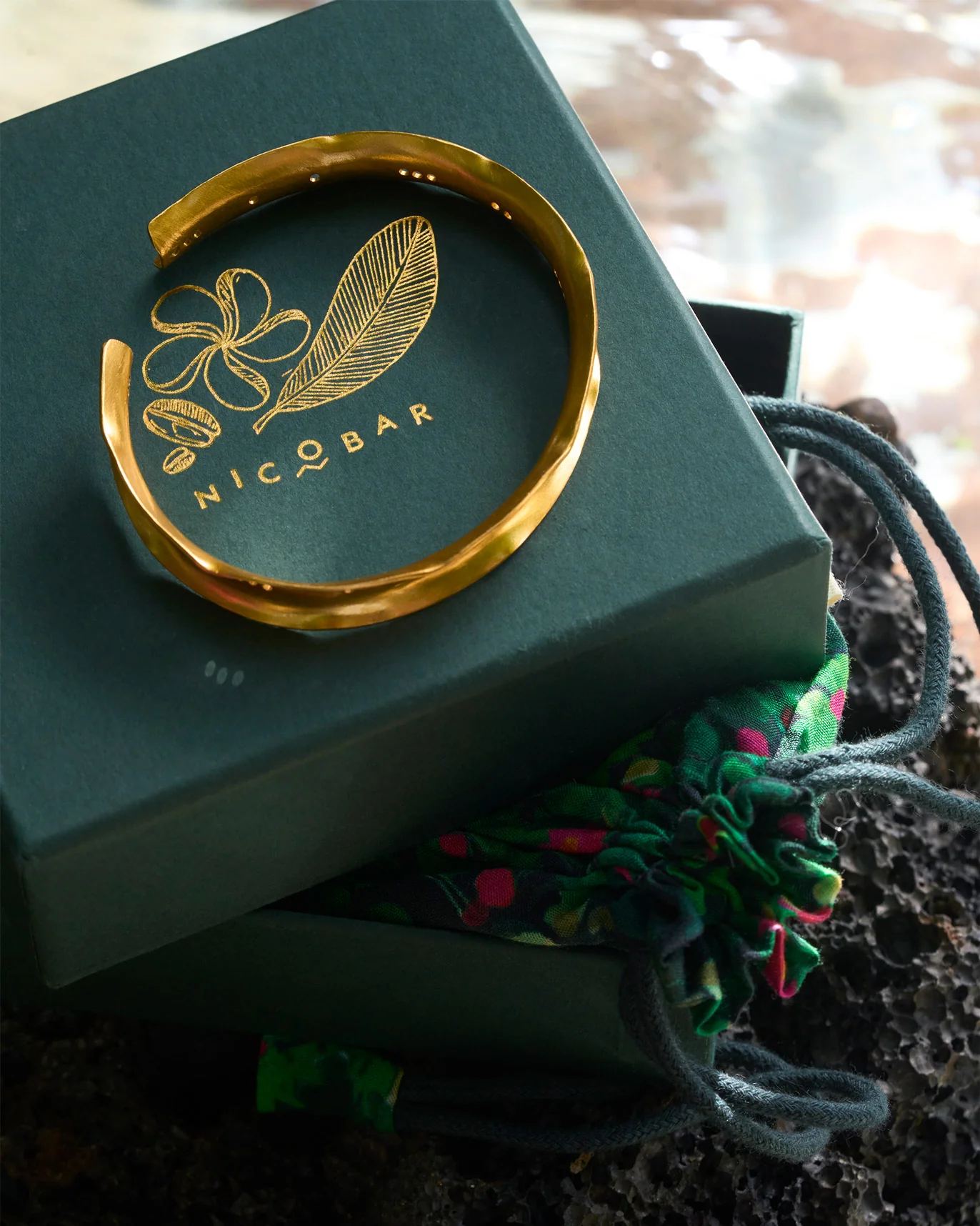 Boondi Bangle Thin - Gold - Image 3
