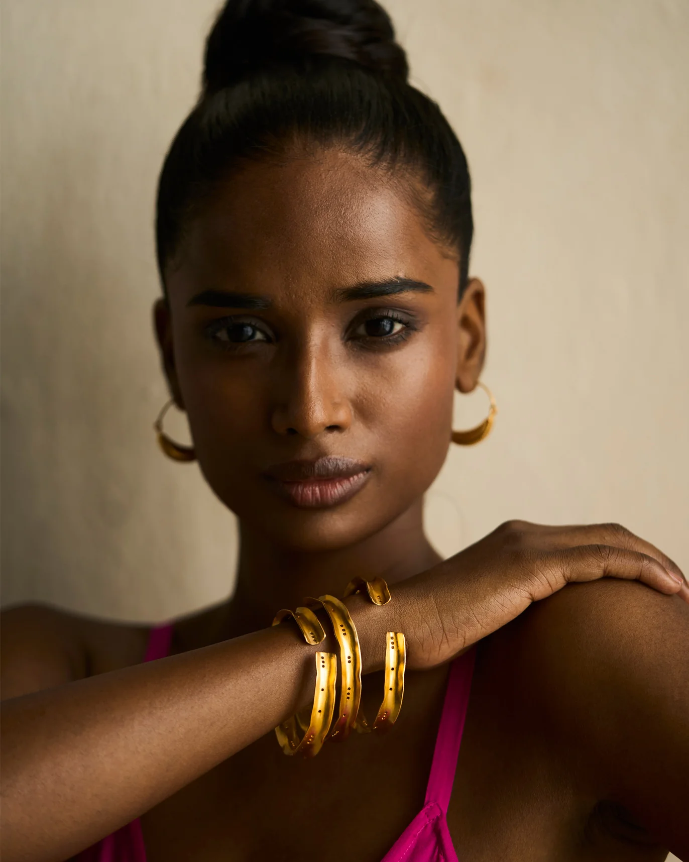 Boondi Bangle Thin - Gold - Image 4