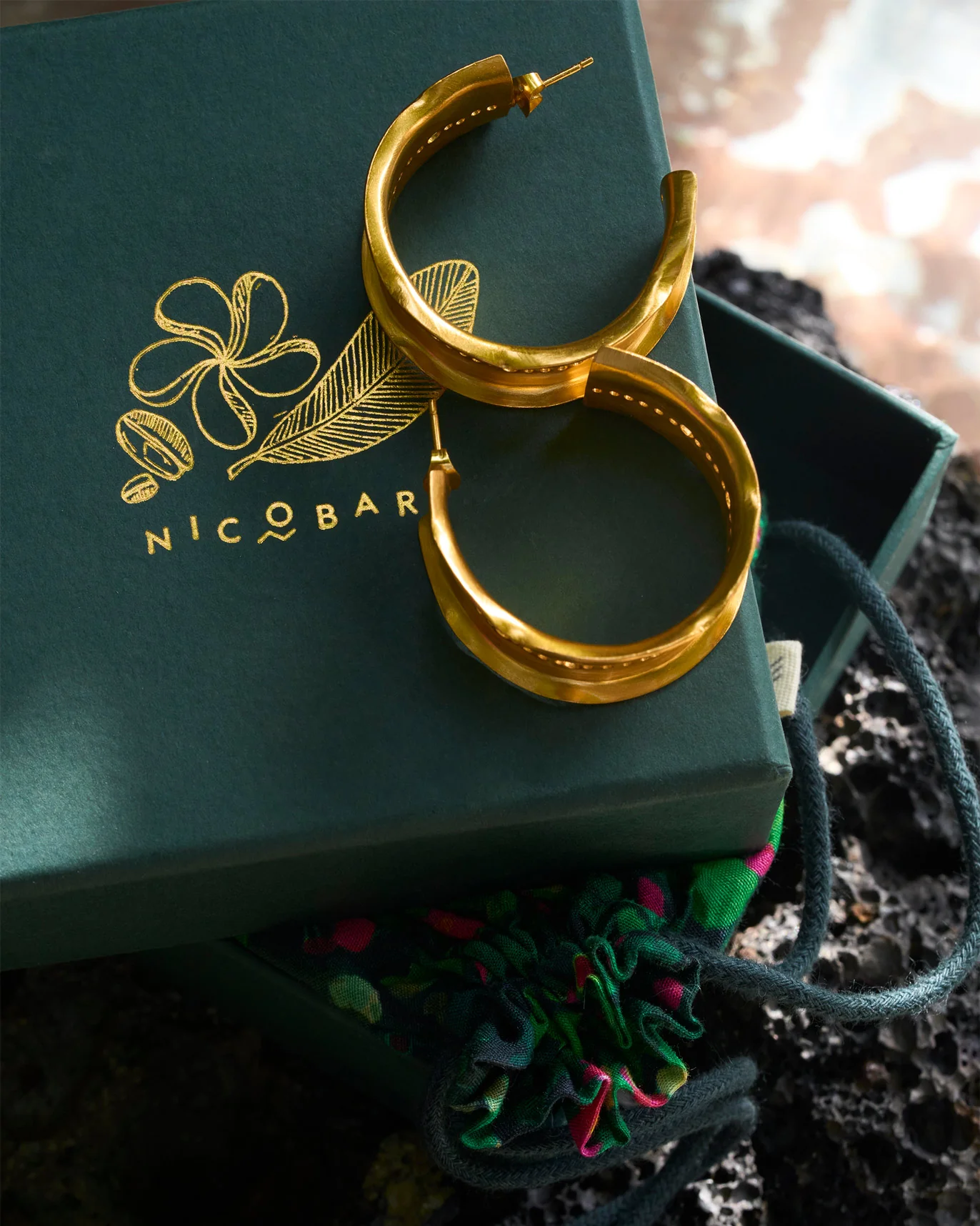 Boondi Hoops Thick - Gold - Image 3